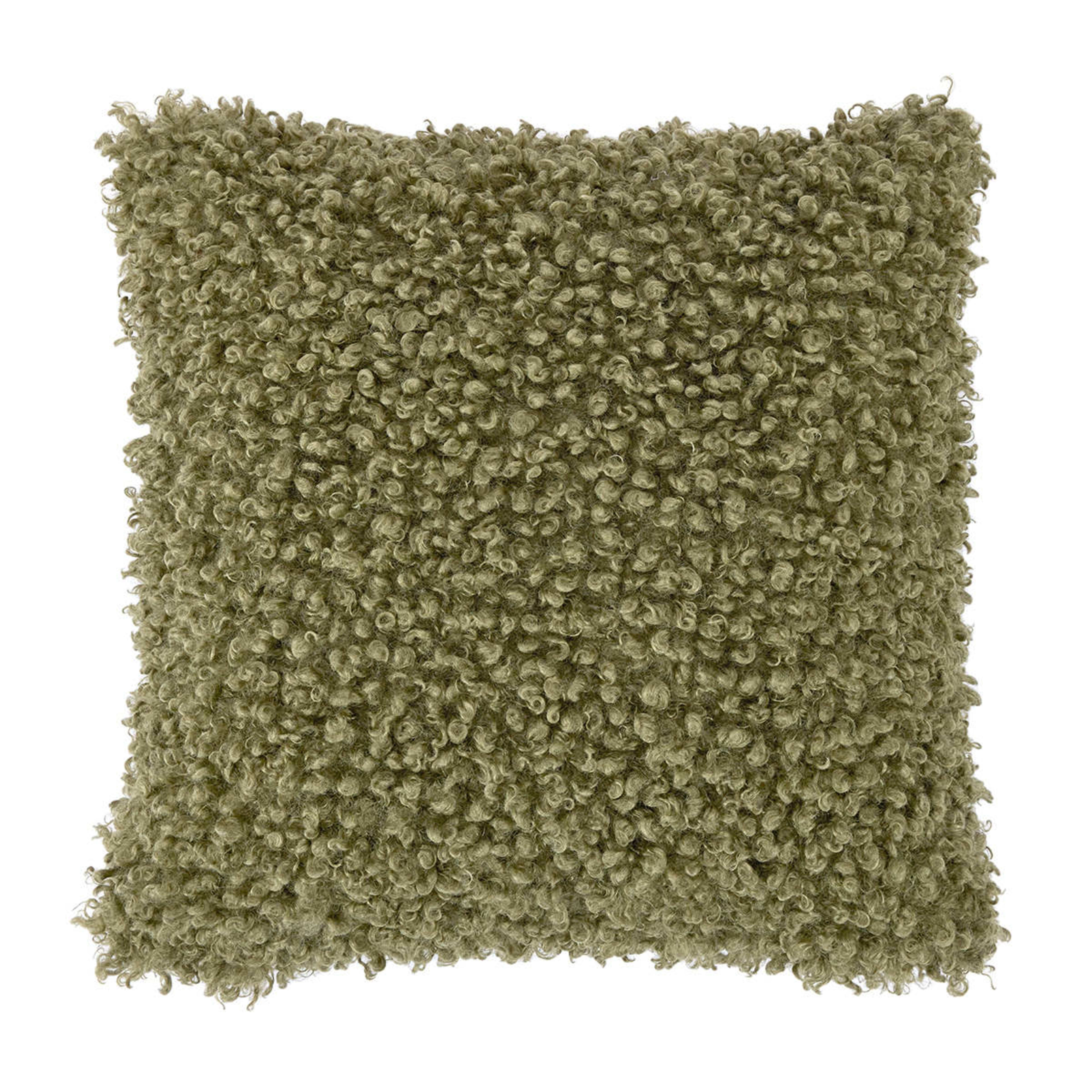 1 43cm Felix Boucle Cushion - Forest