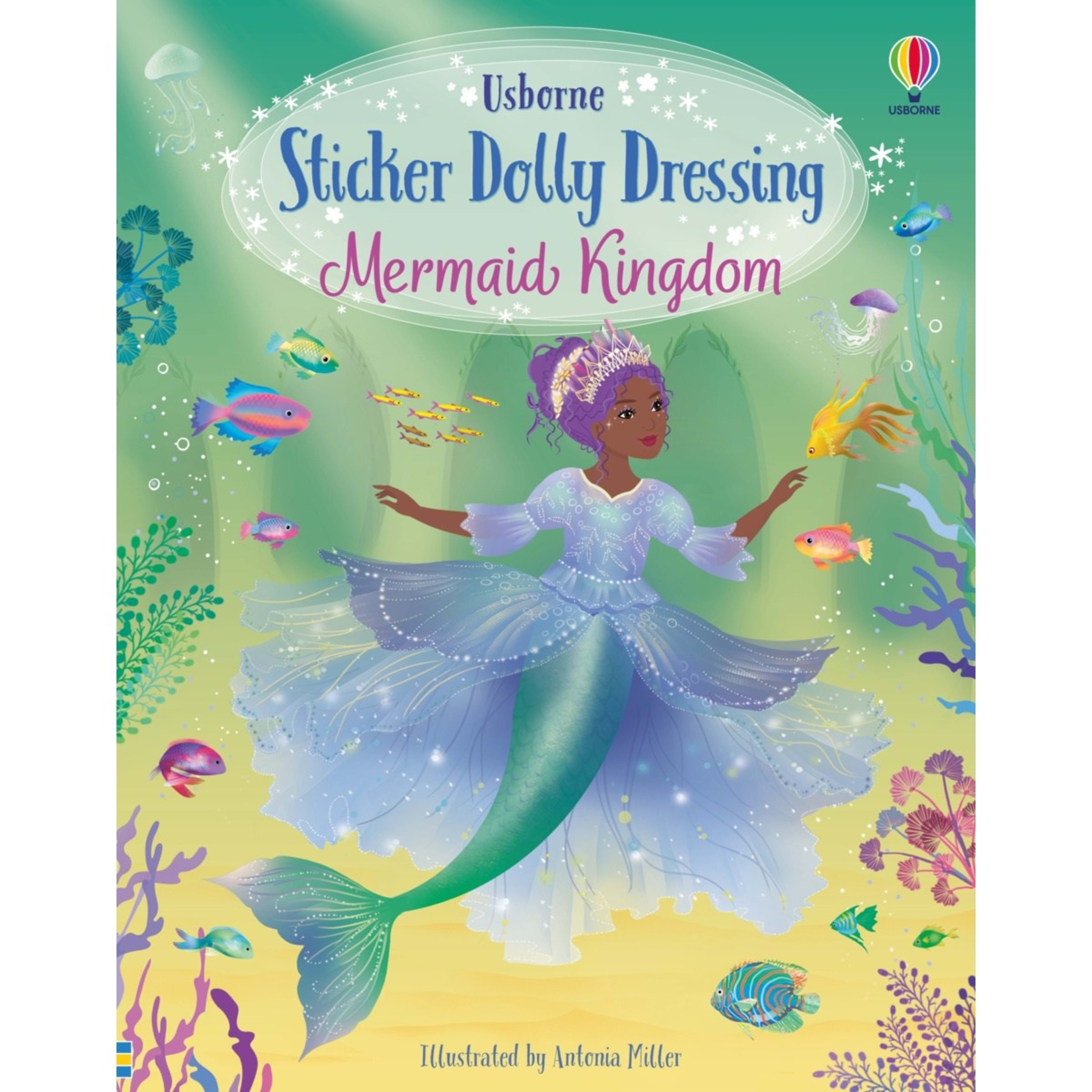 1 Usborne Sticker Dolly Dressing: Mermaid Kingdom by Fiona Watt - Book