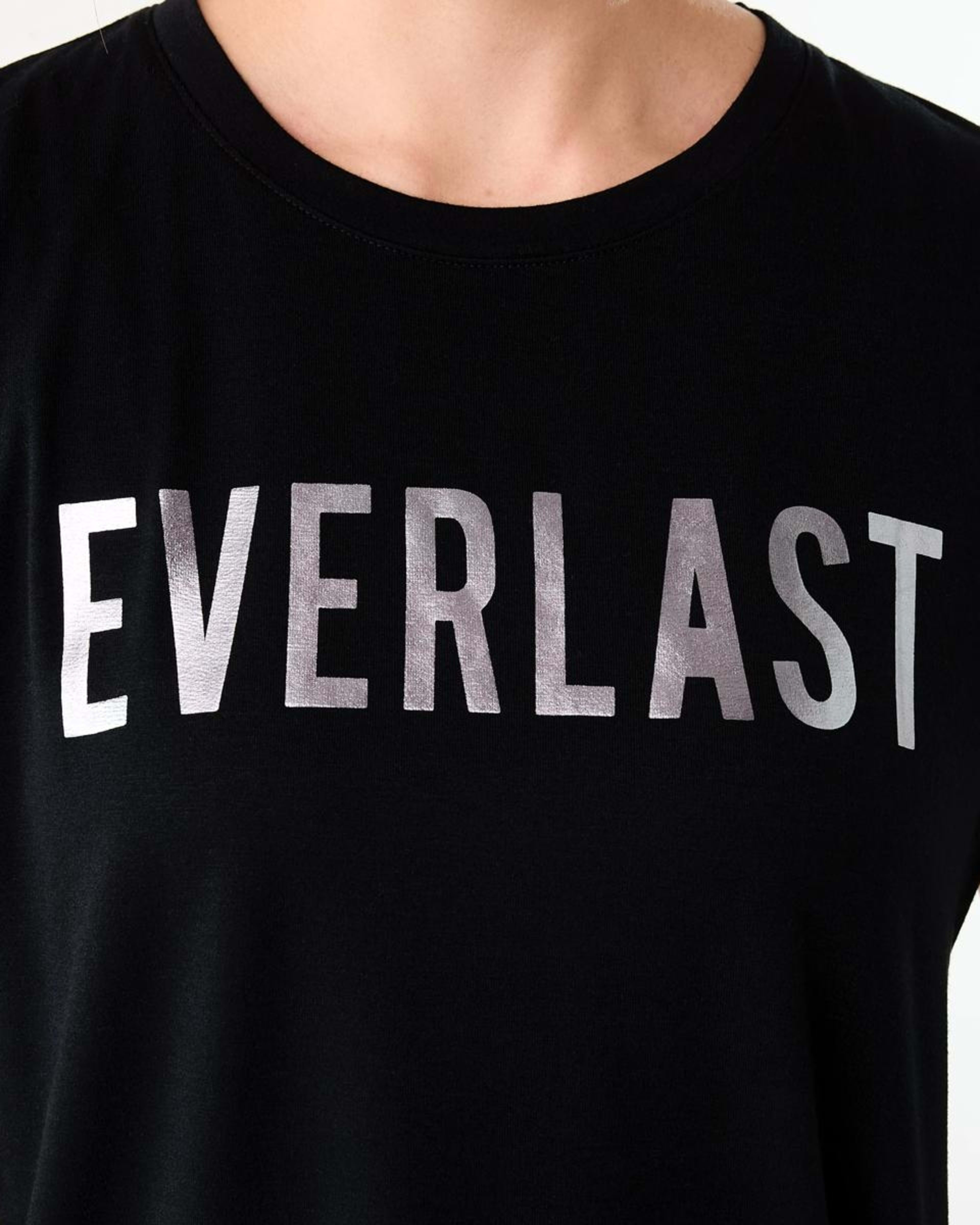 5 Everlast Womens Relaxed Longline T-shirt EVERLAST BLACK, 5 of 7