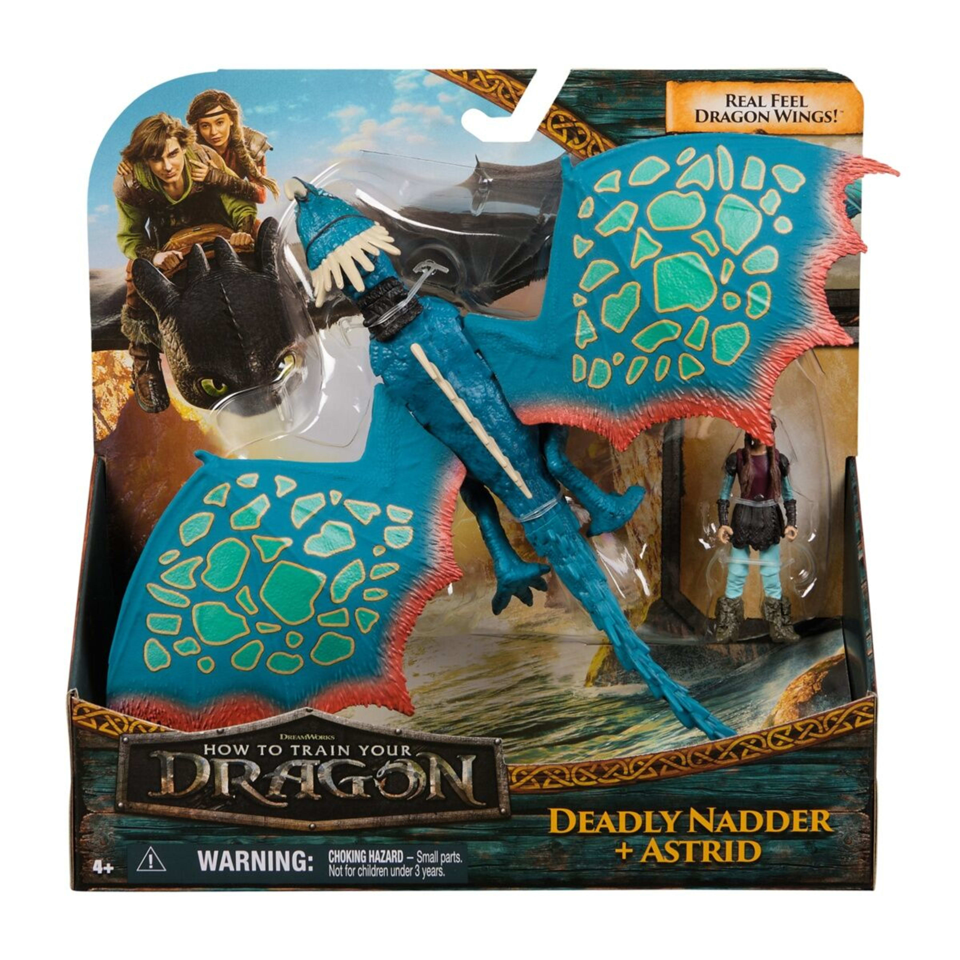1 How To Train Your Dragon Deadly Nadder and Astrid Action Figure Set