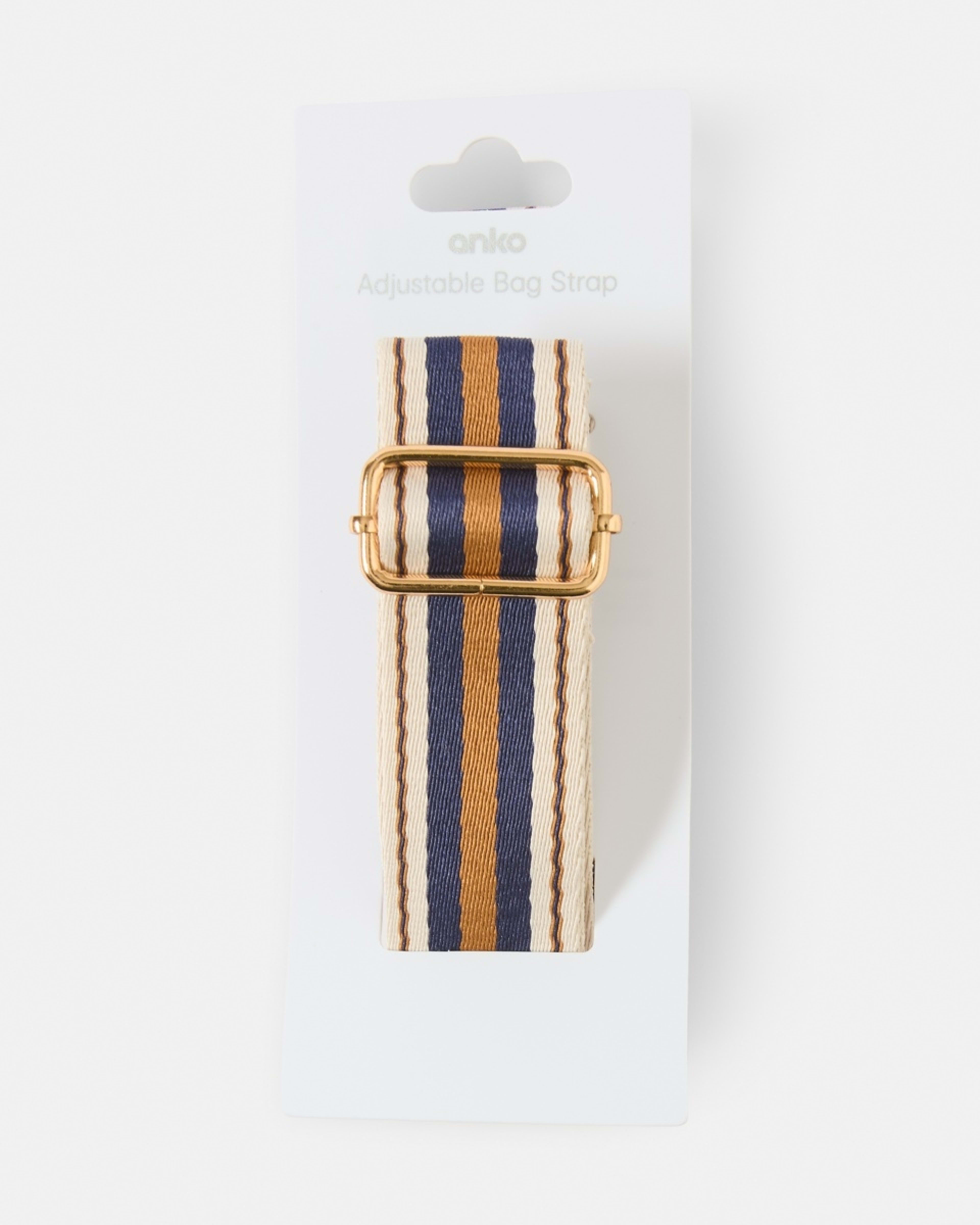 4 Bag Strap NVY STRIPE, 4 of 4