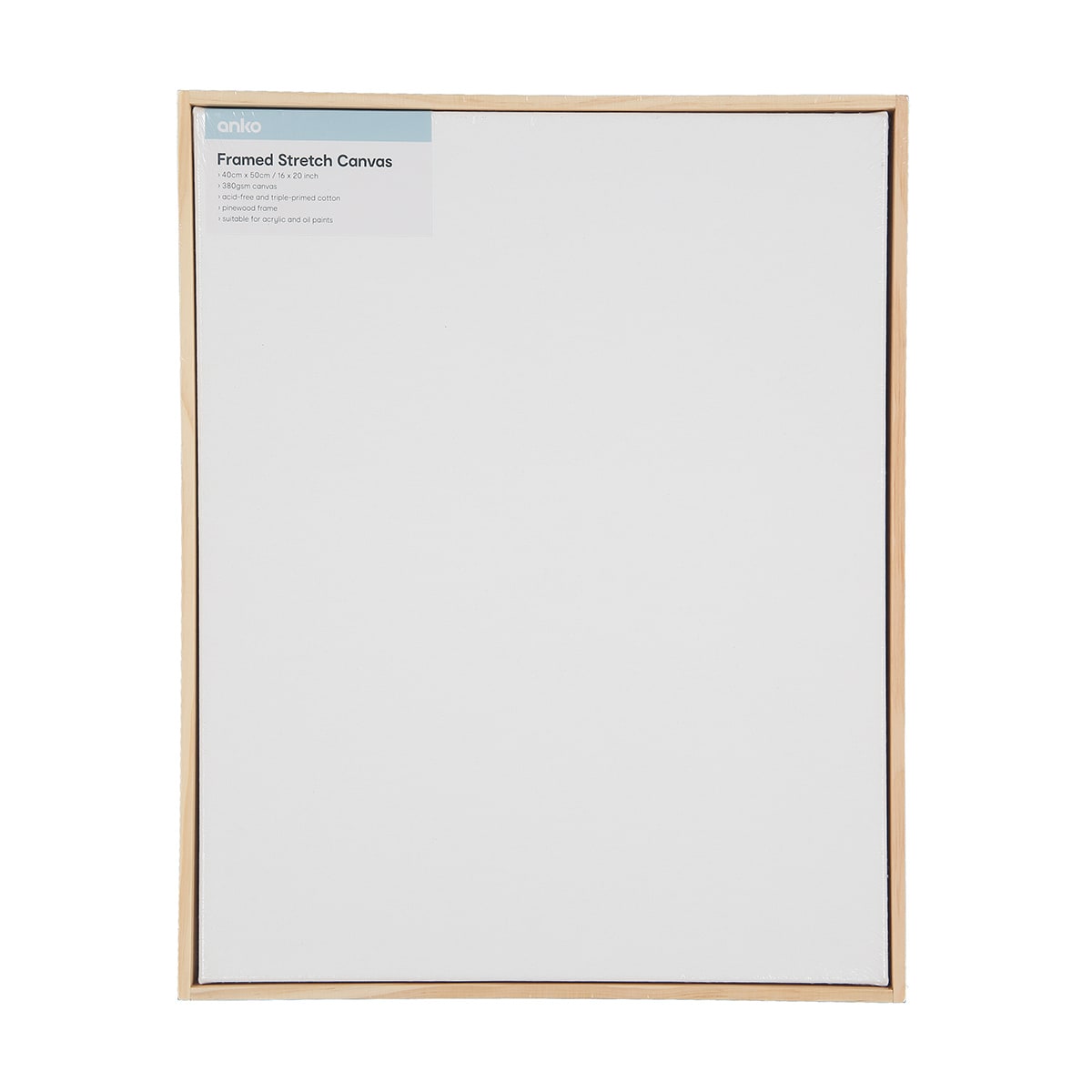 16in. x 20in. Stretched Canvas with Wood Frame Kmart