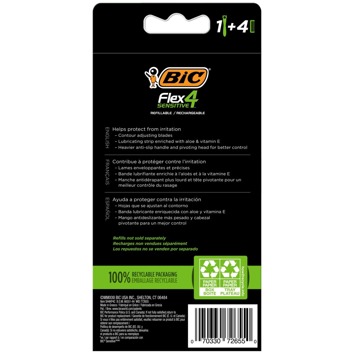 BIC Flex 4 Sensitive Refillable Razor Kmart NZ   06ca81b0 954f 4558 B638 9711e247eedb 