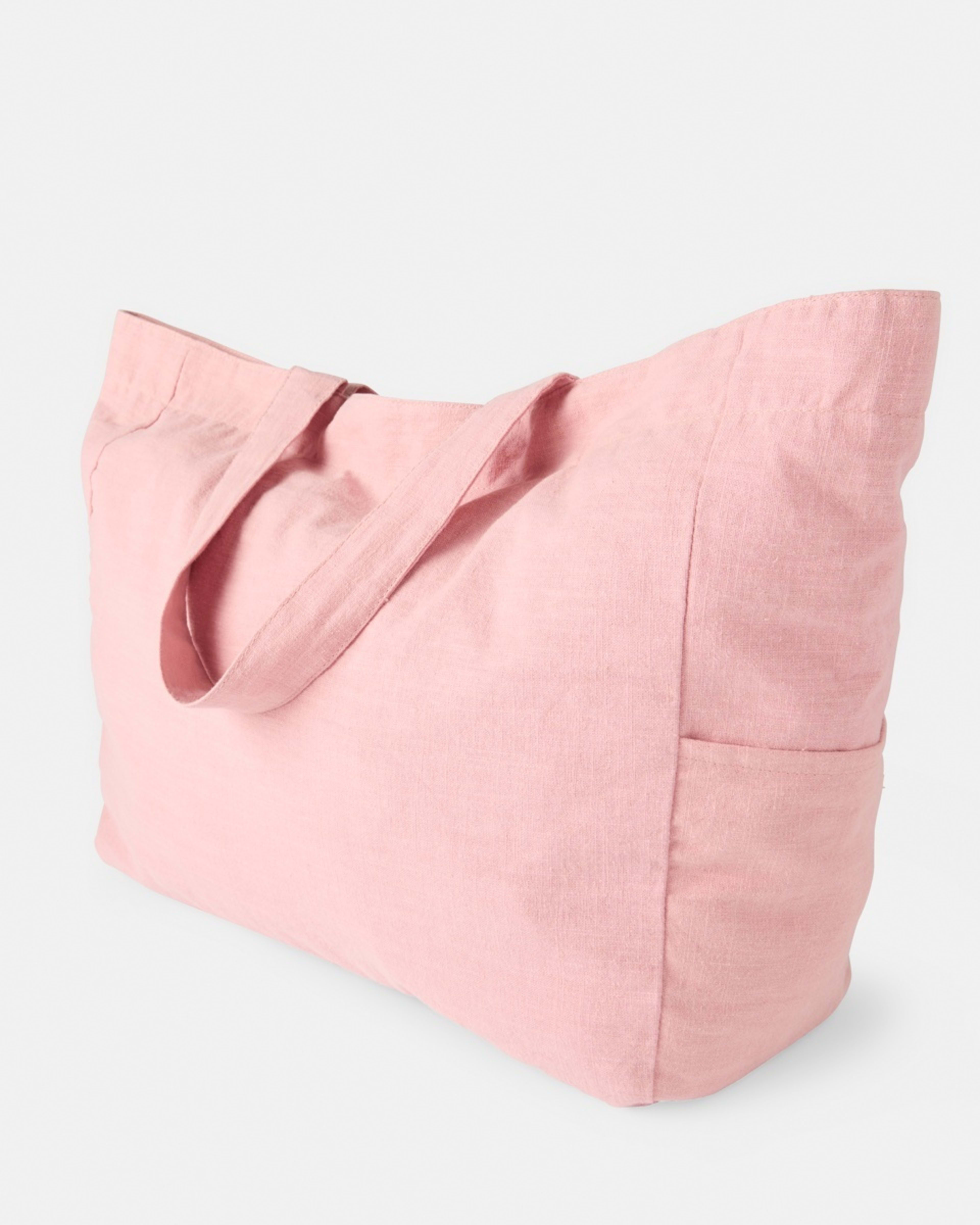 3 Oversized Tote Bag Pink Blush, 3 of 5