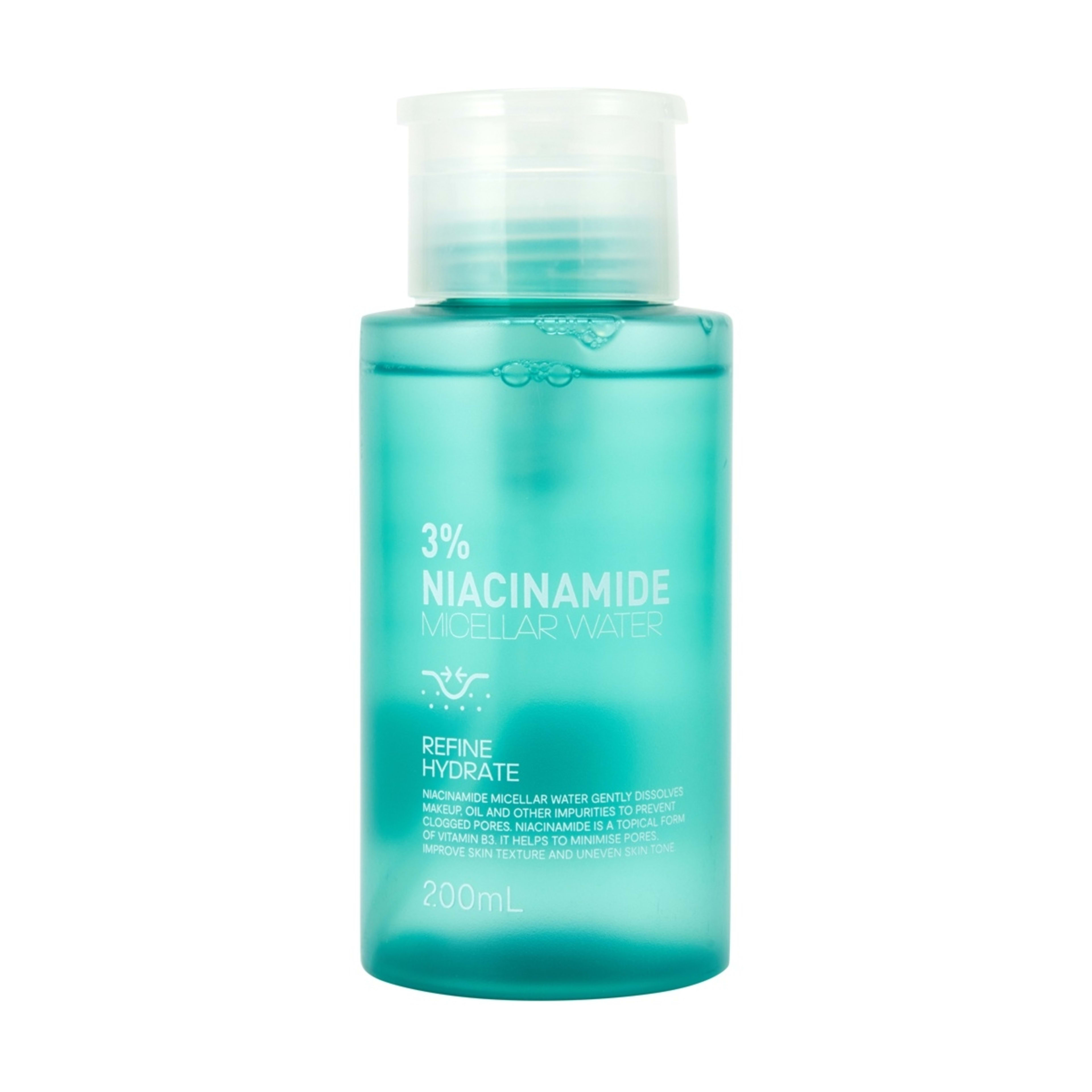 1 Refine & Hydrate Micellar Water 200ml - 3% Niacinamide