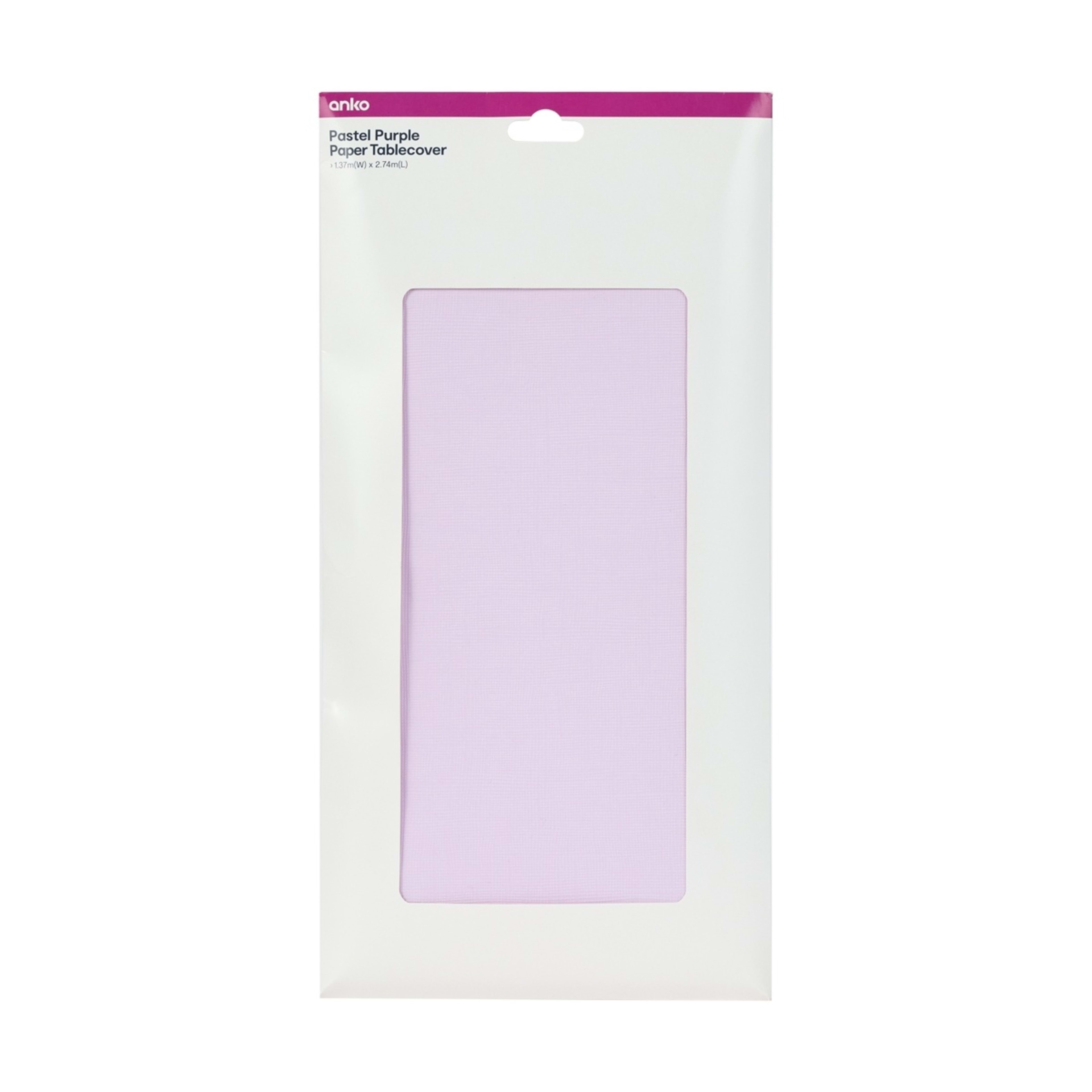 3 Paper Tablecover - Pastel Purple, 3 of 3