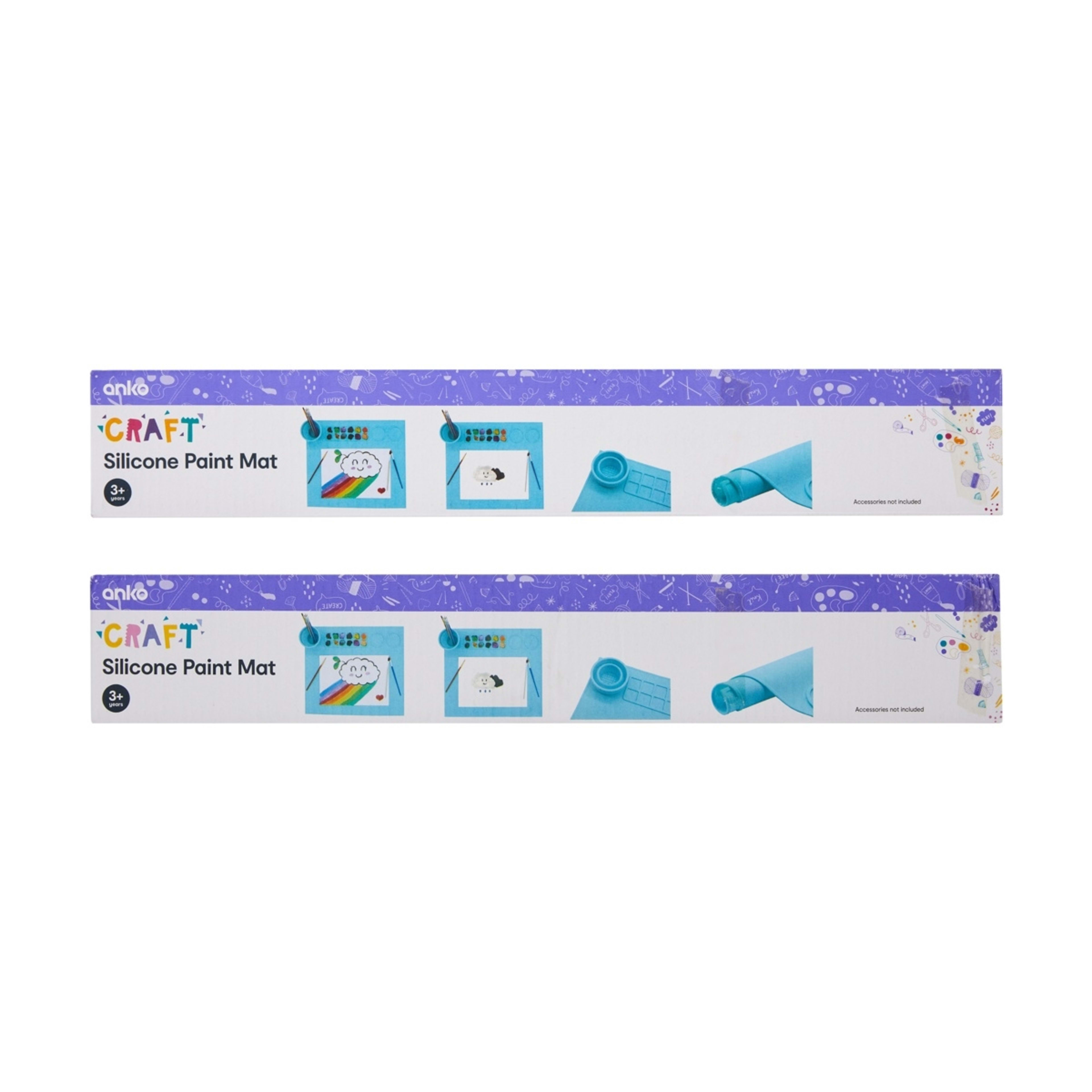 6 Silicone Paint Mat - Assorted, 6 of 6
