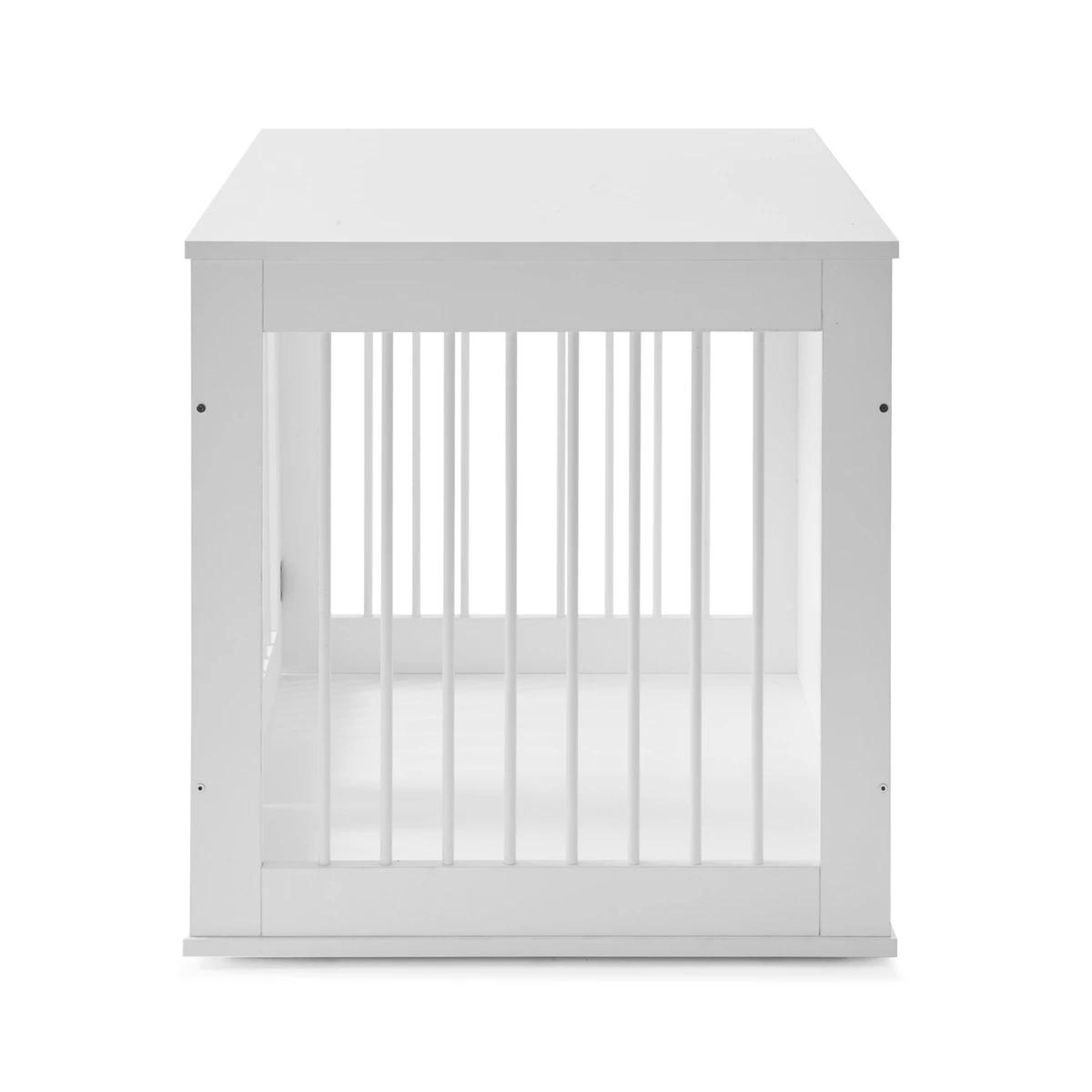 7 Pet Crate Wooden White - Medium, 7 of 10