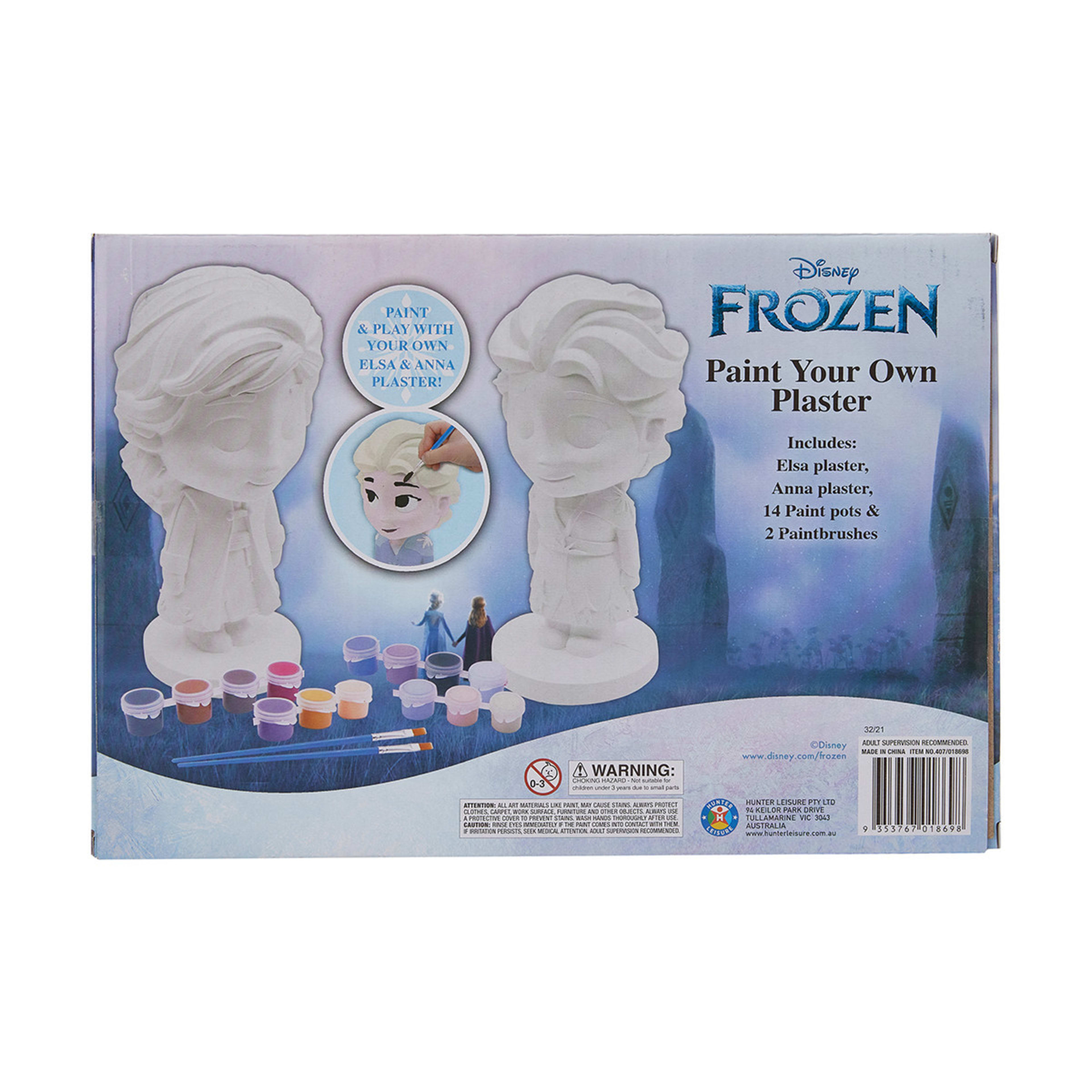 2 Pack Disney Frozen Paint Your Own Plaster Kmart