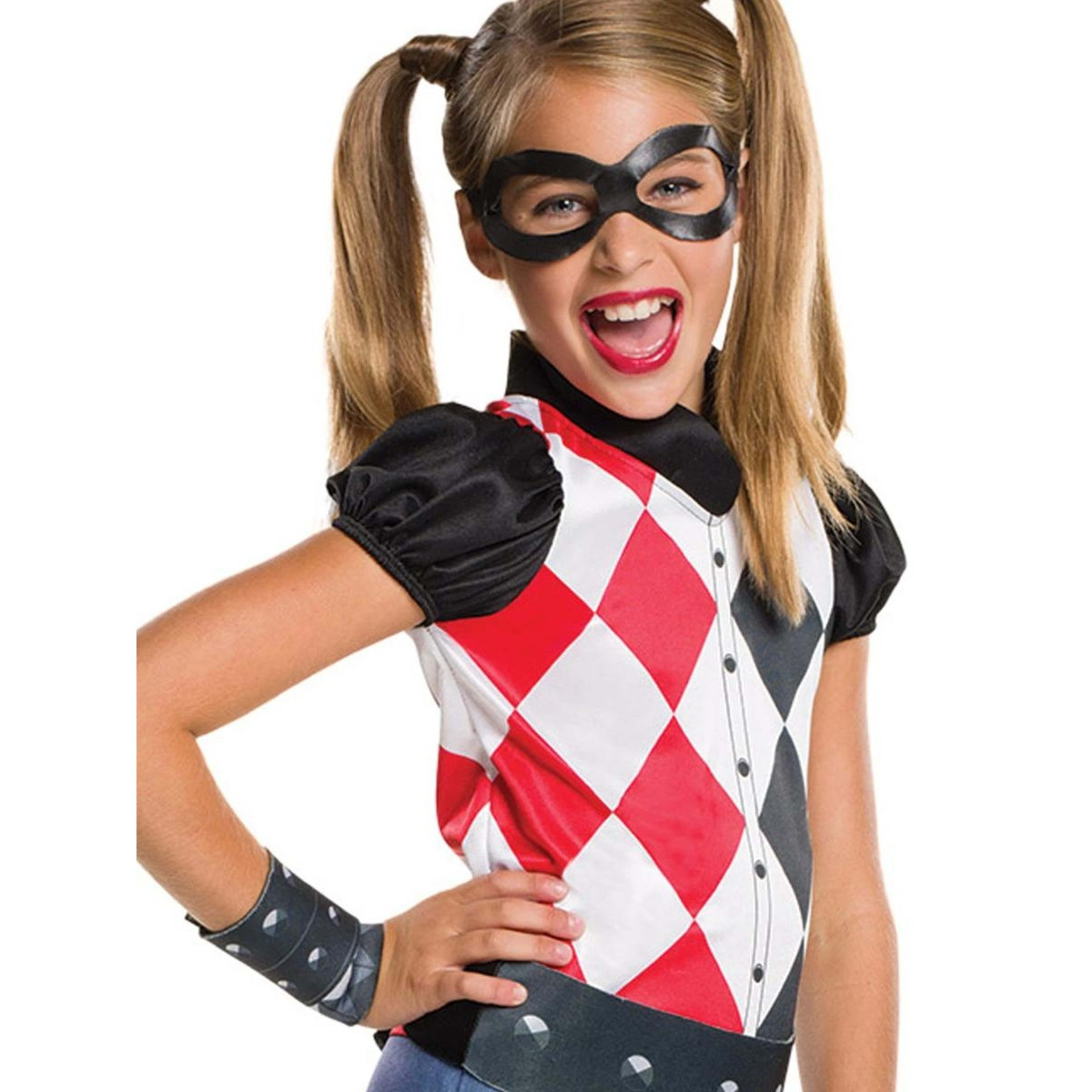 2 DC Super Hero Girls Harley Quinn Costume - Ages 9-10, 2 of 4