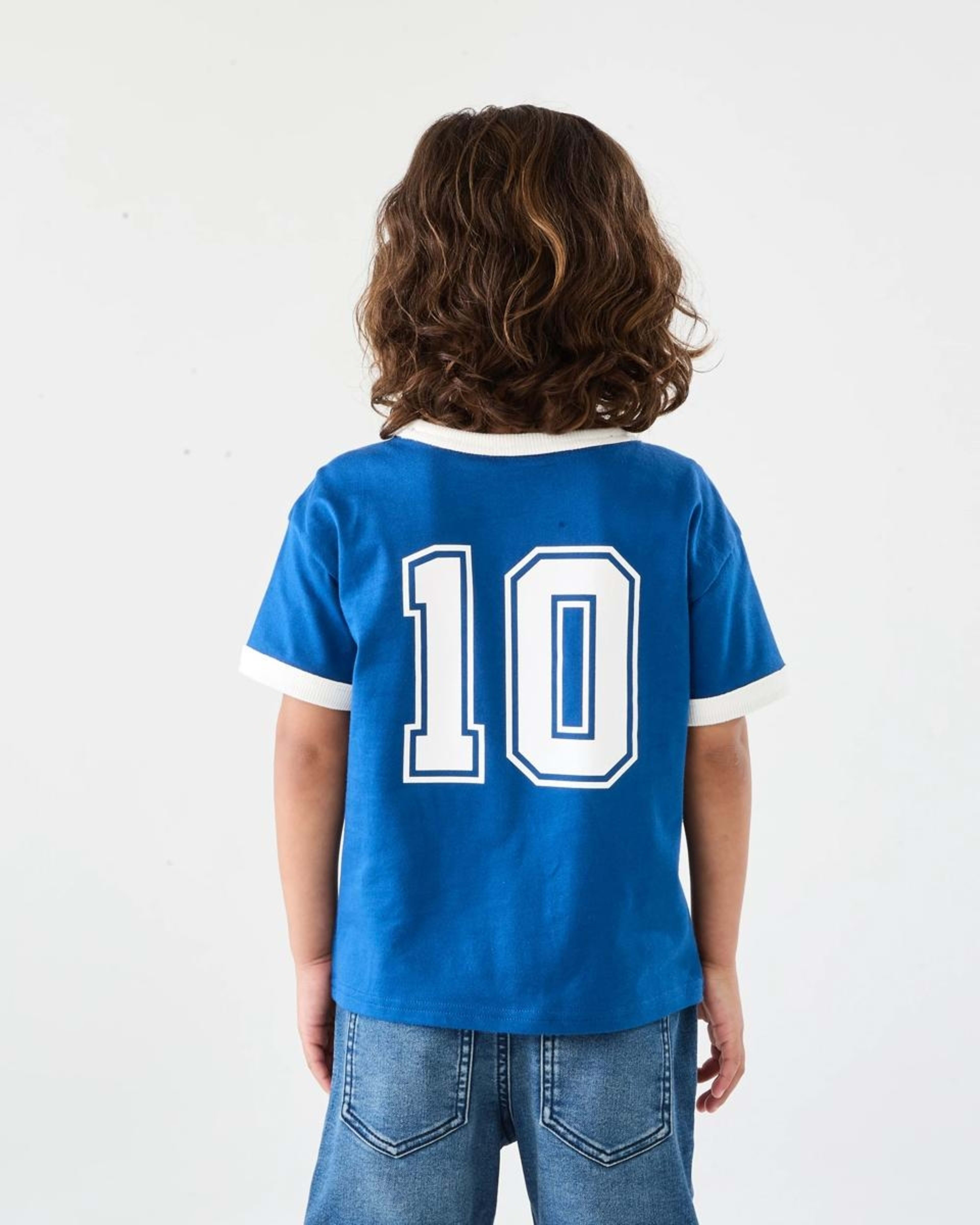 2 Ringer T-shirt Blu Varsit, 2 of 6