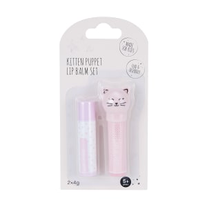 Kids Kitten Puppet Lip Balm Set - Kmart