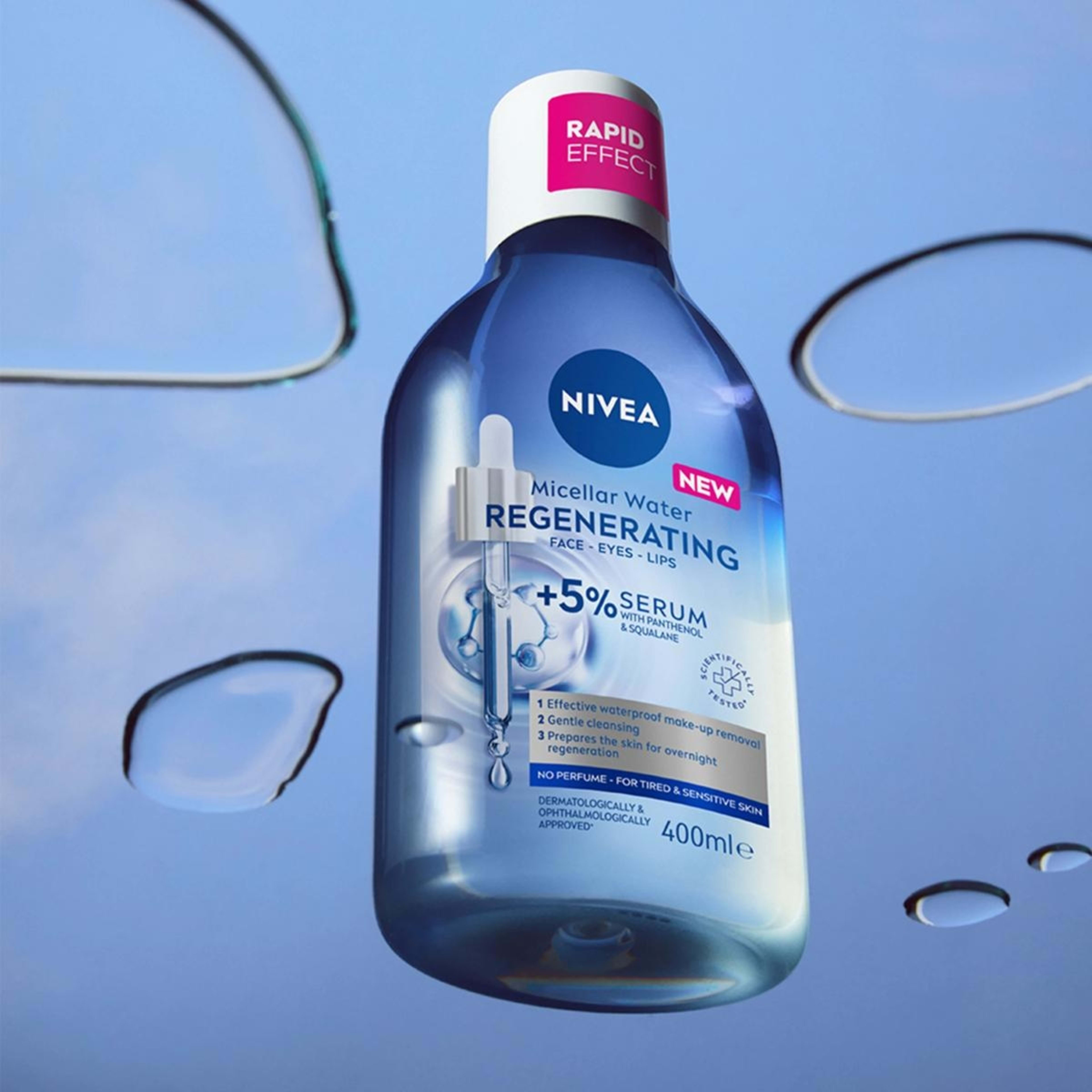 7 Nivea Regenerating Micellar Water 400ml - 5% Serum with Panthenol and Squalane, 7 of 8