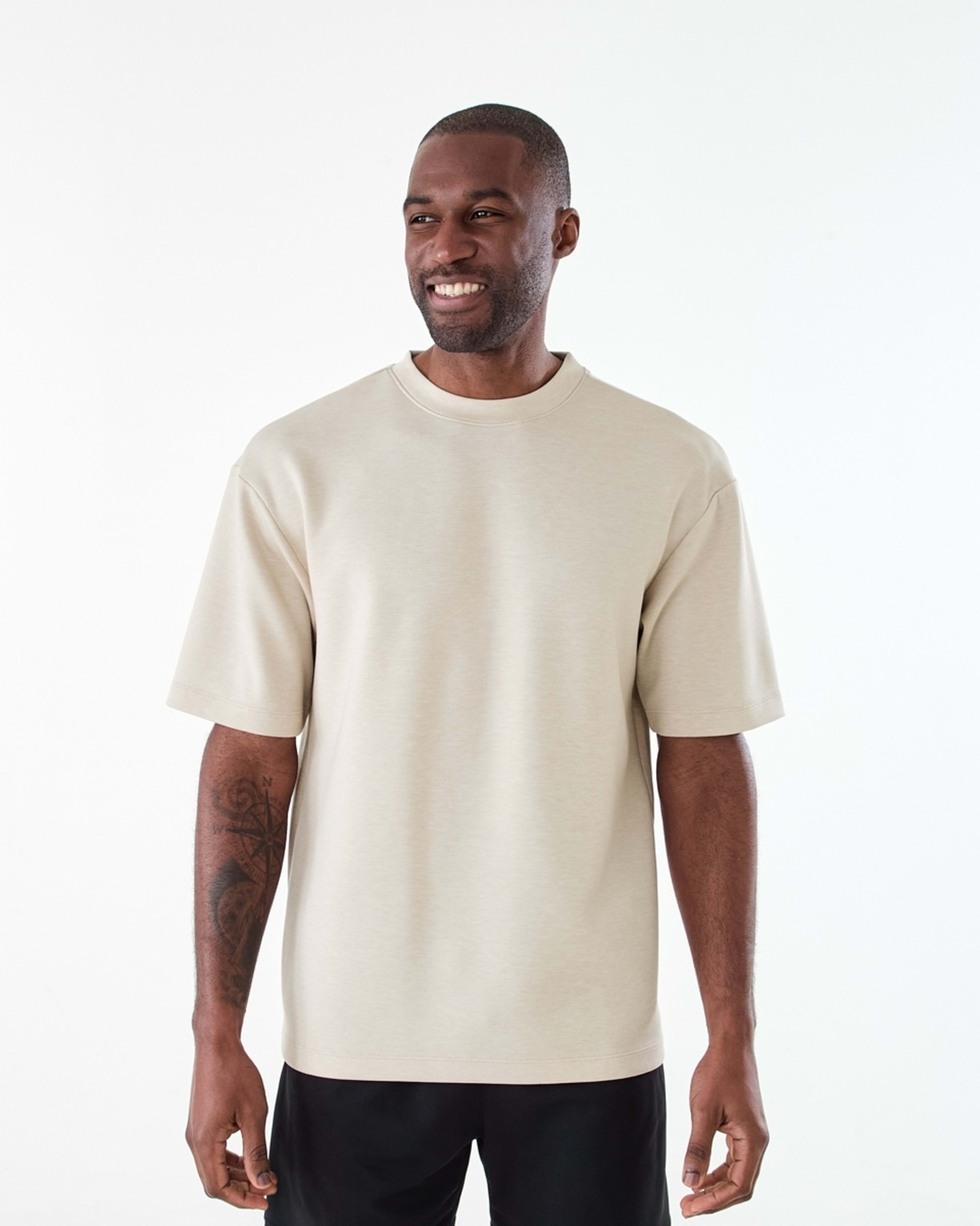 1 Active Mens Oversized Scuba T-shirt SILVER LINING, 1 of 6