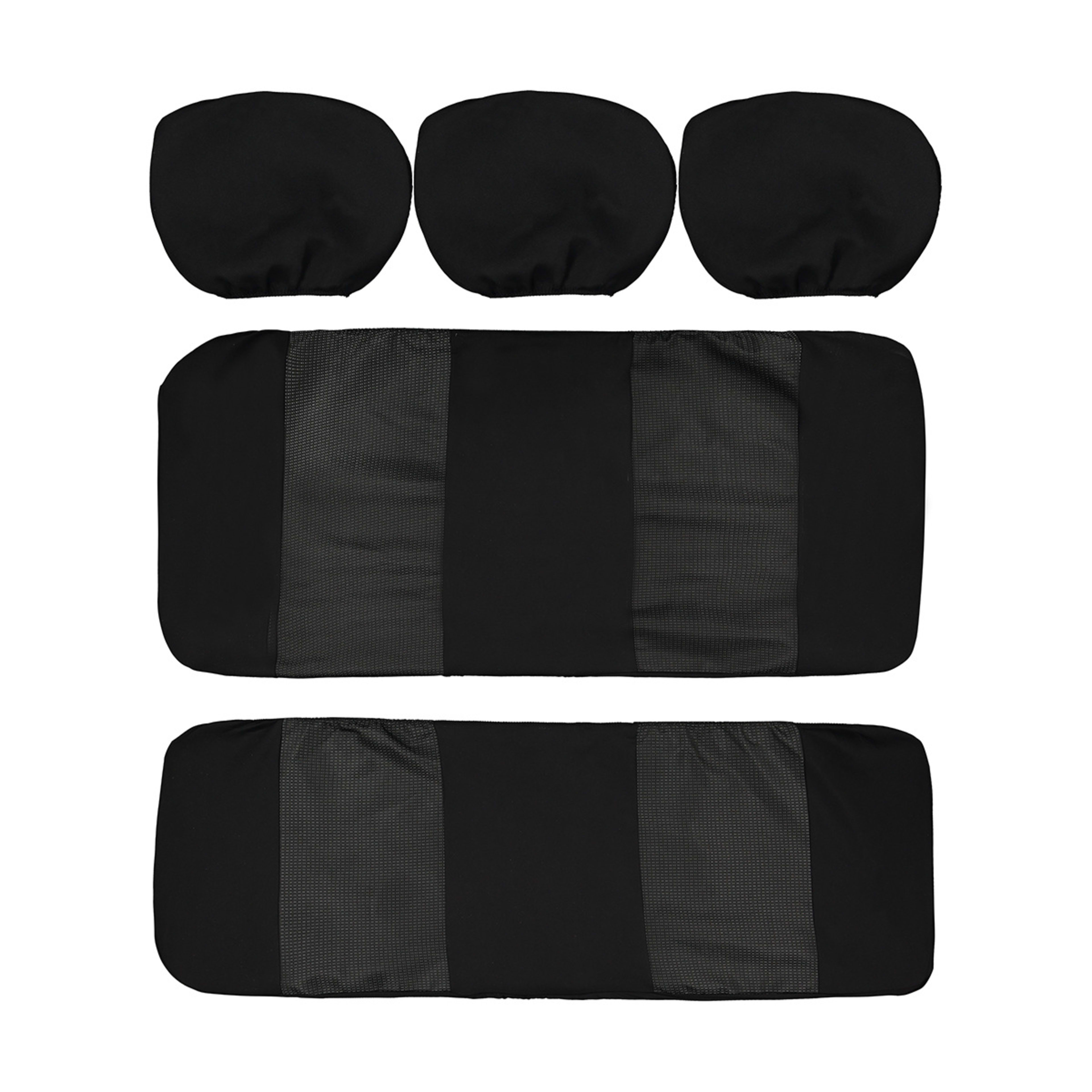 3 Pack Jacquard Seat Covers Black Kmart