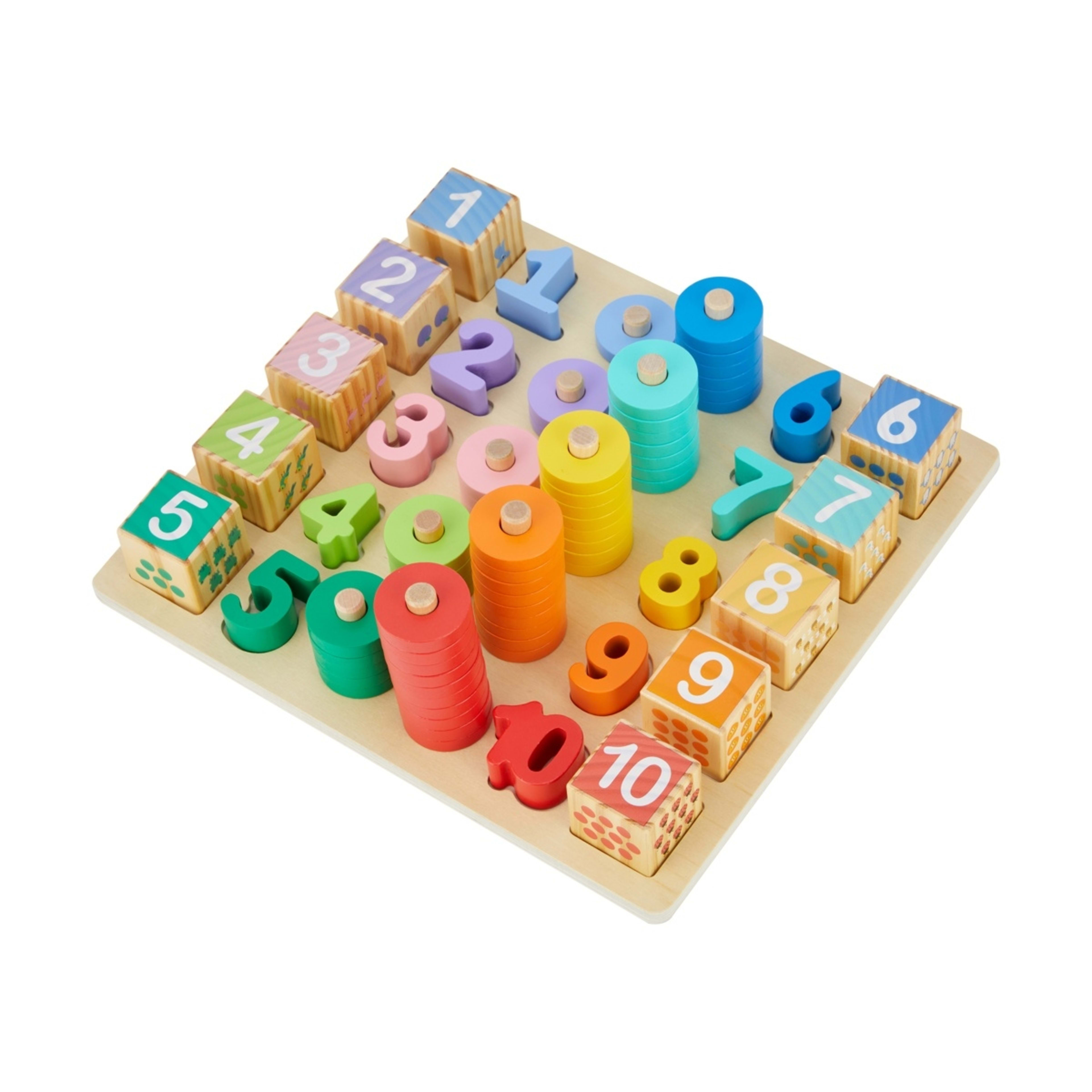1 Wooden Play: Wooden Mega Stack and Count