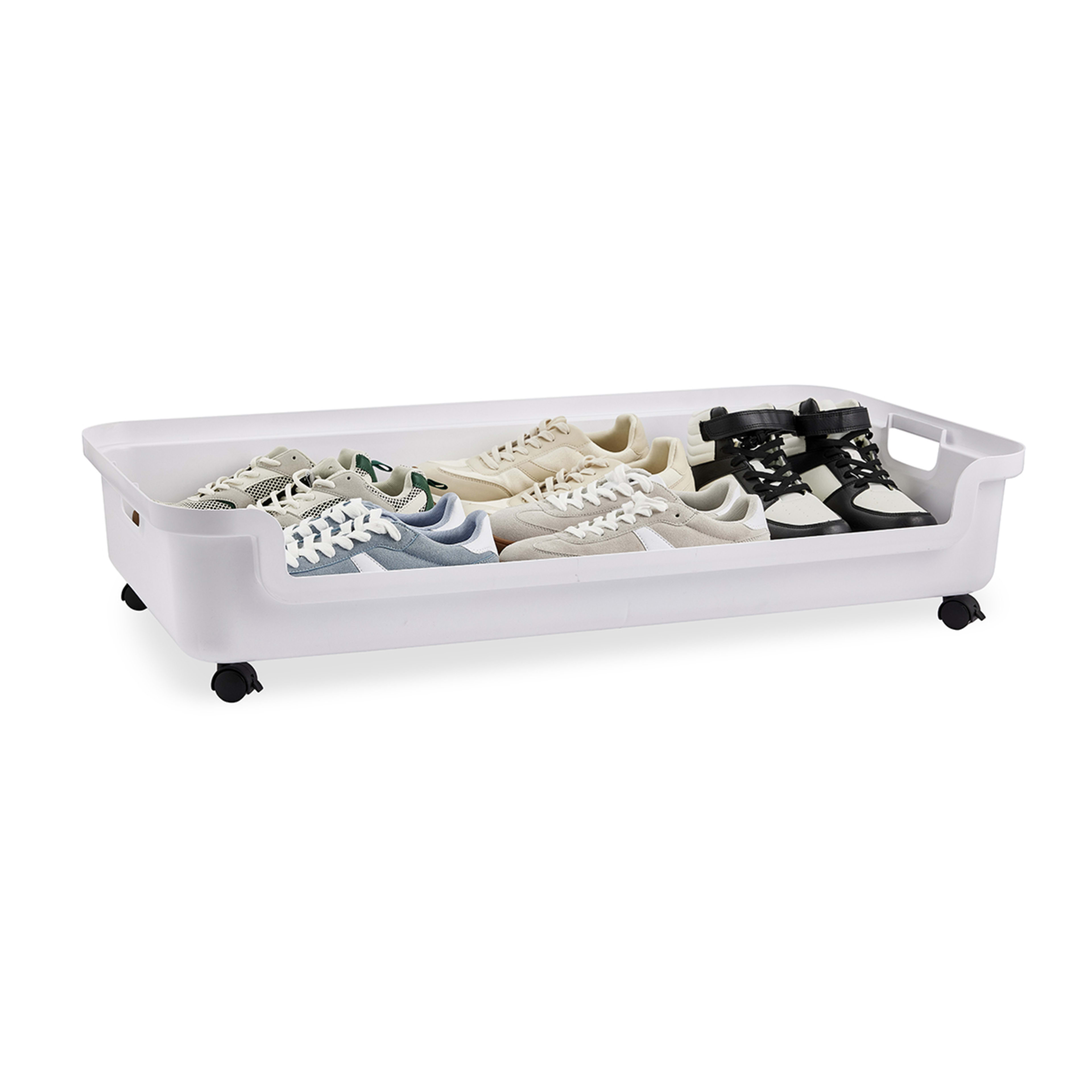 5 Underbed Storage Tub with Wheels - Large, White, 5 of 7