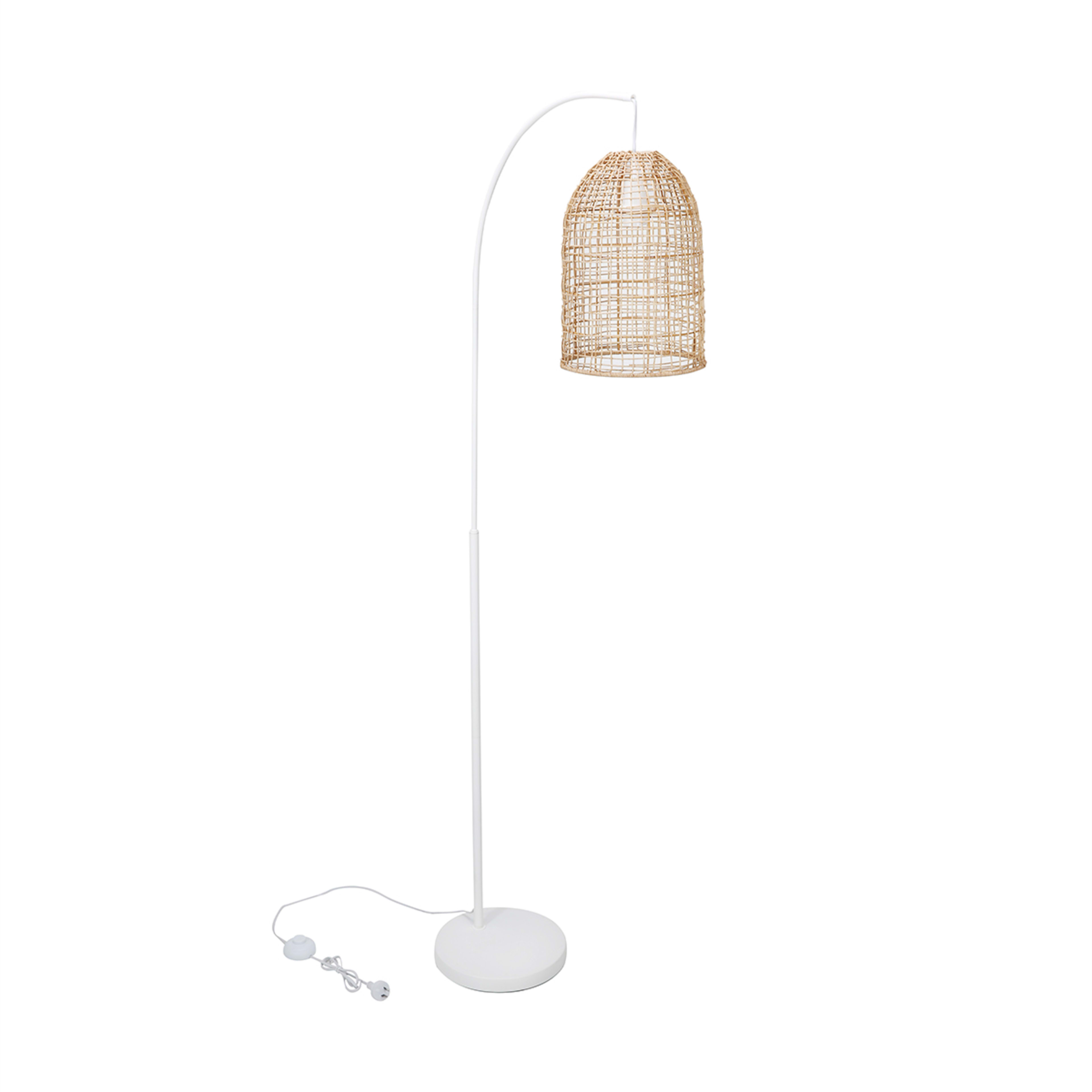 3 Rattan Shade Floor Lamp, 3 of 10