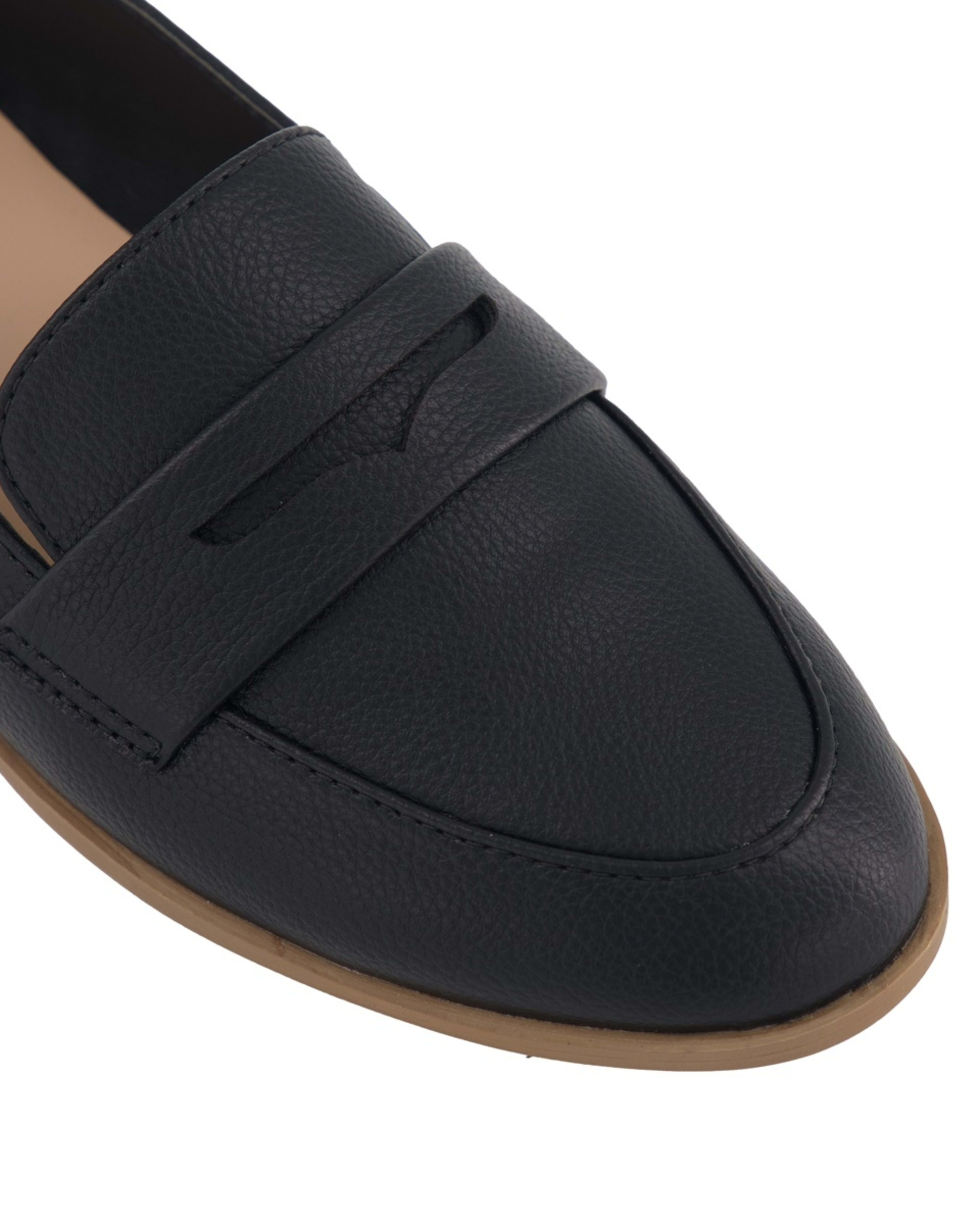 5 Saddle Loafer Flats Black, 5 of 5