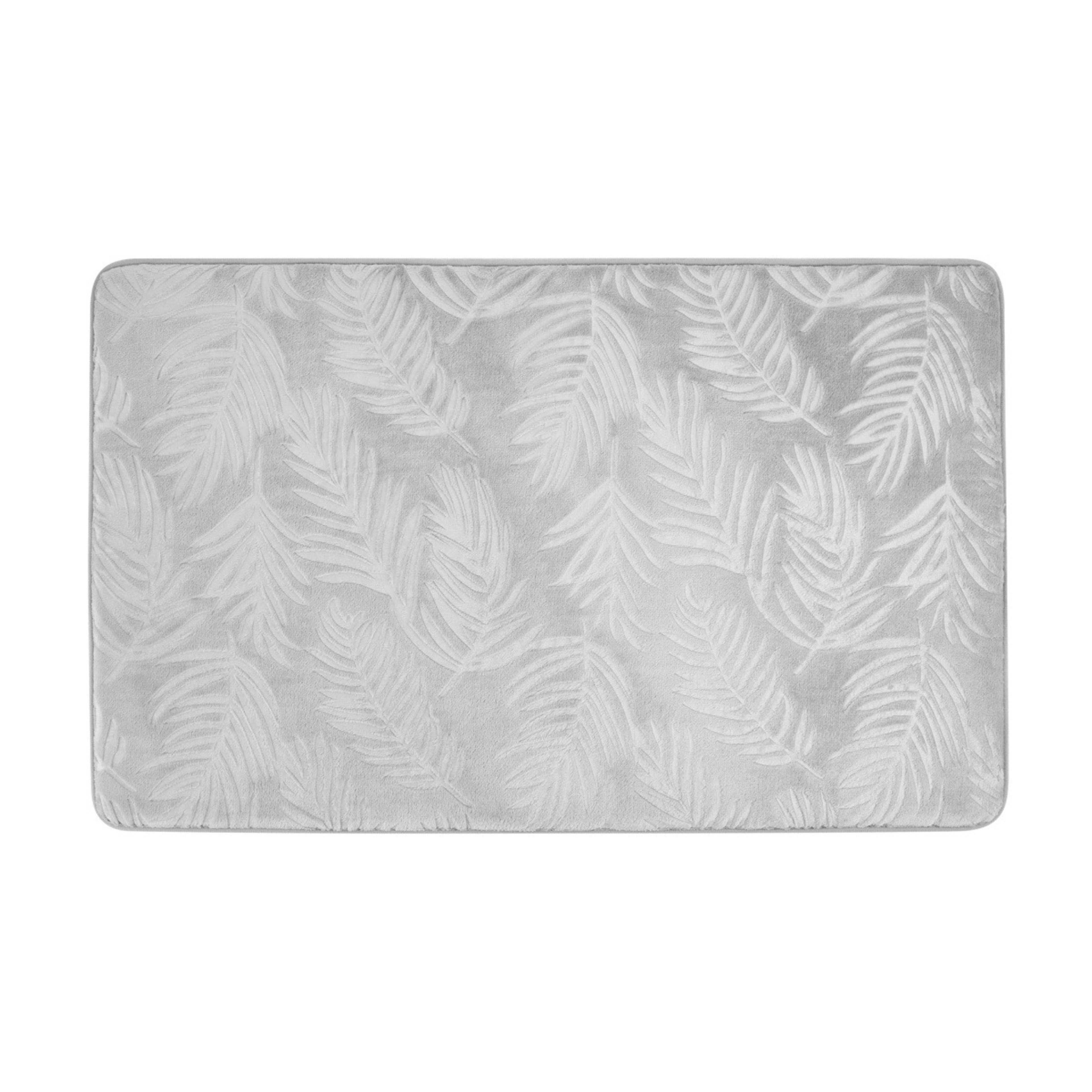 1 Memory Foam Bath Mat - Silver Leaf