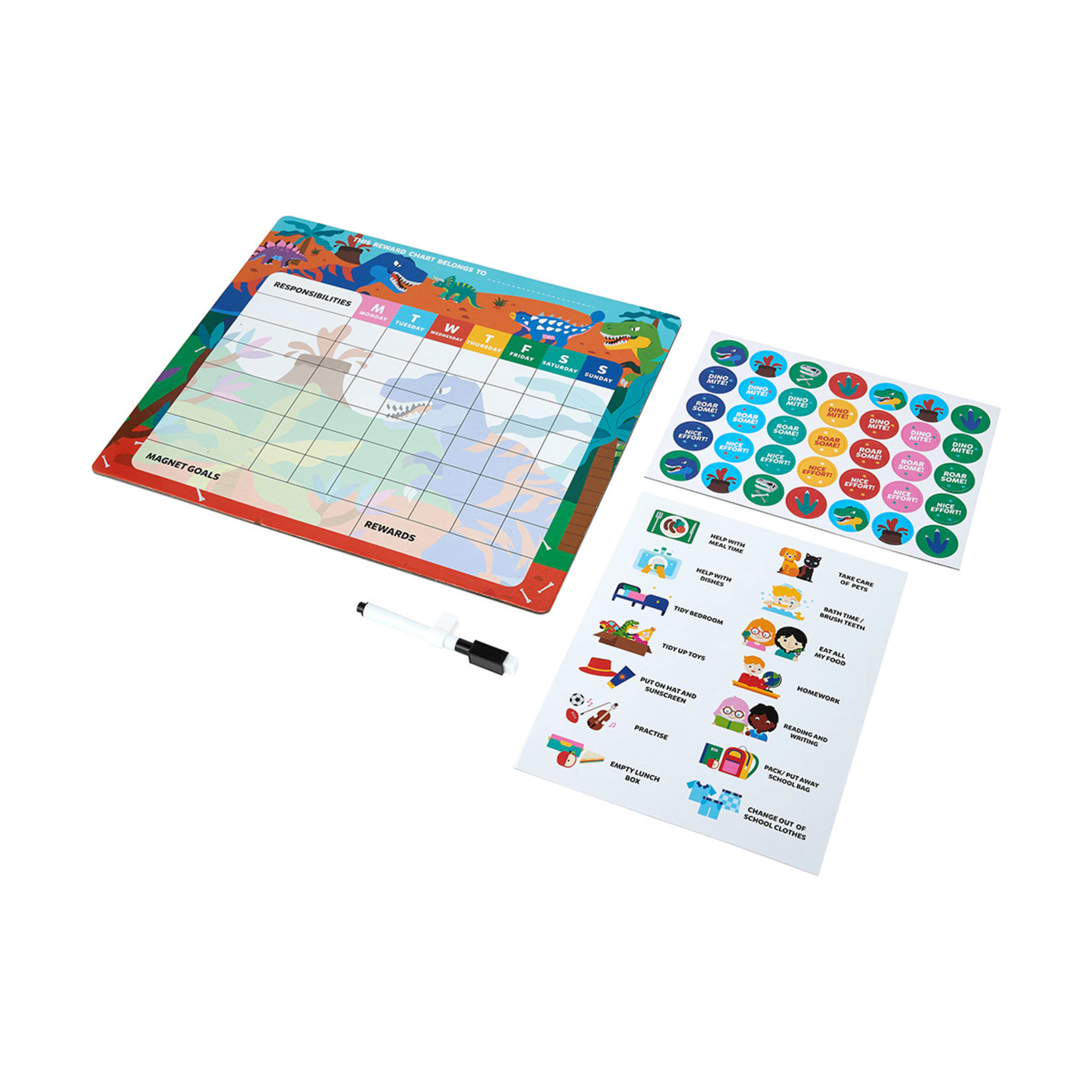 Reward Chart Daily Tasks Dinosaur Kmart NZ