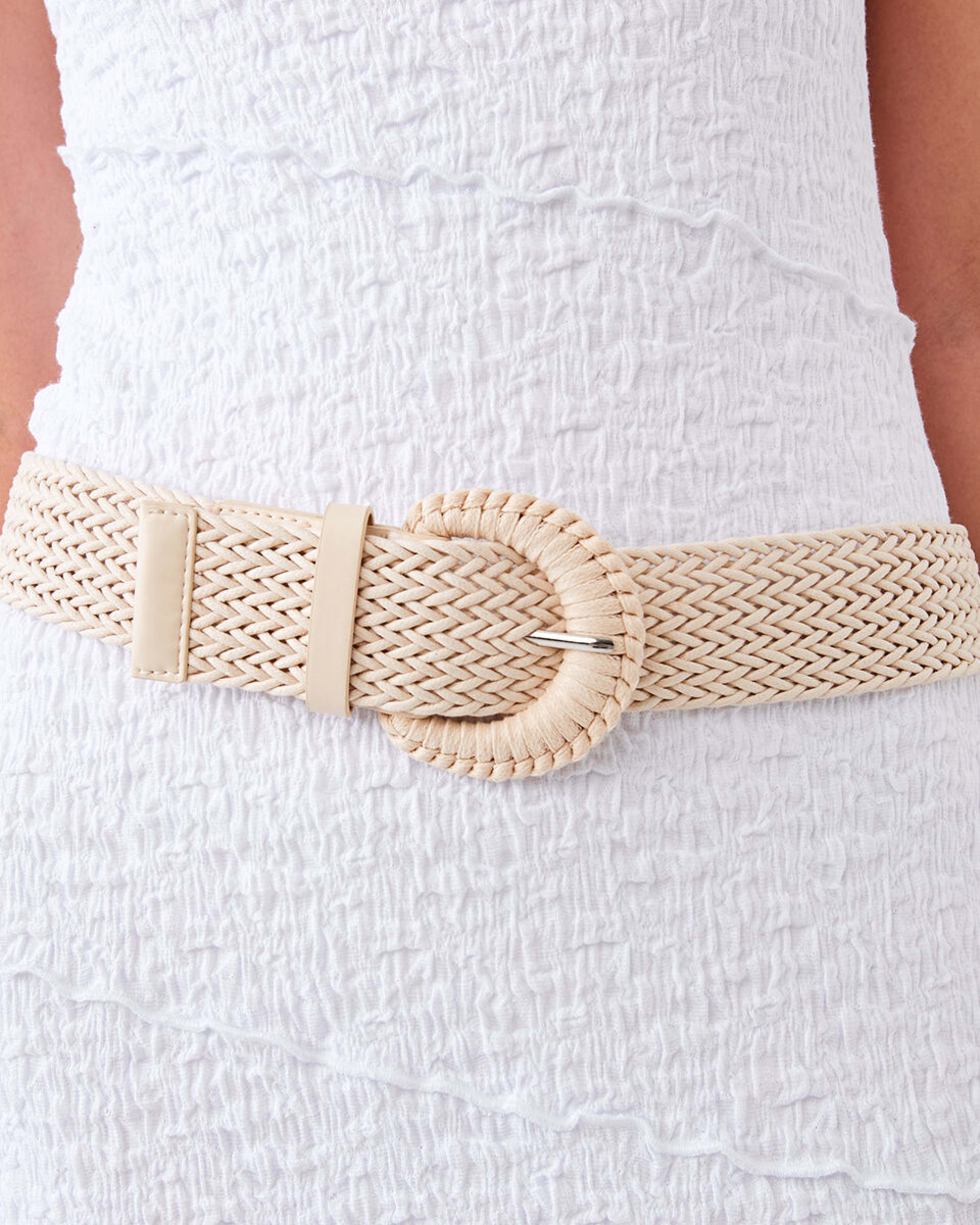 3 Woven D Belt Off White, 3 of 3