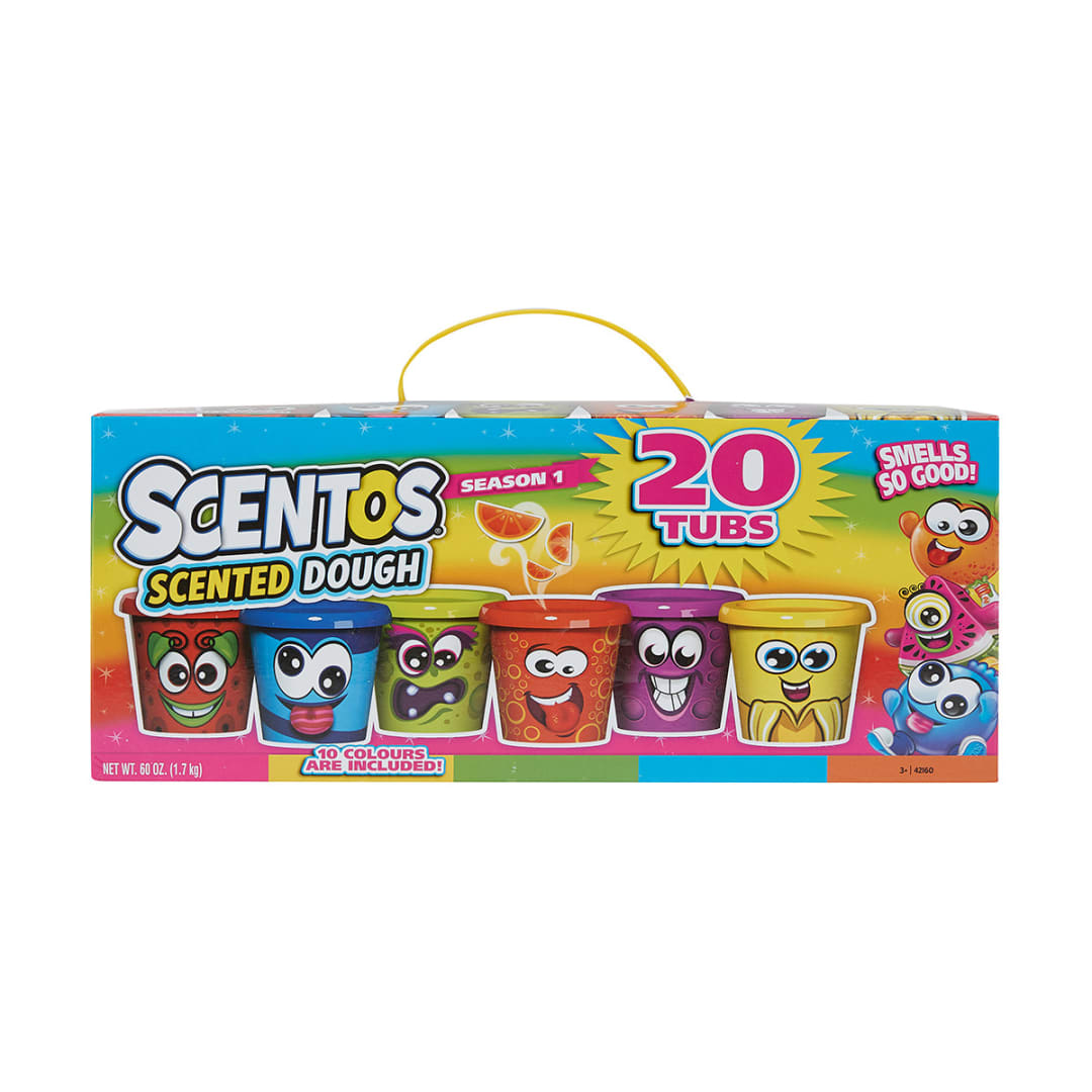20 Pack Scentos Scented Dough Set 1.7kg Kmart