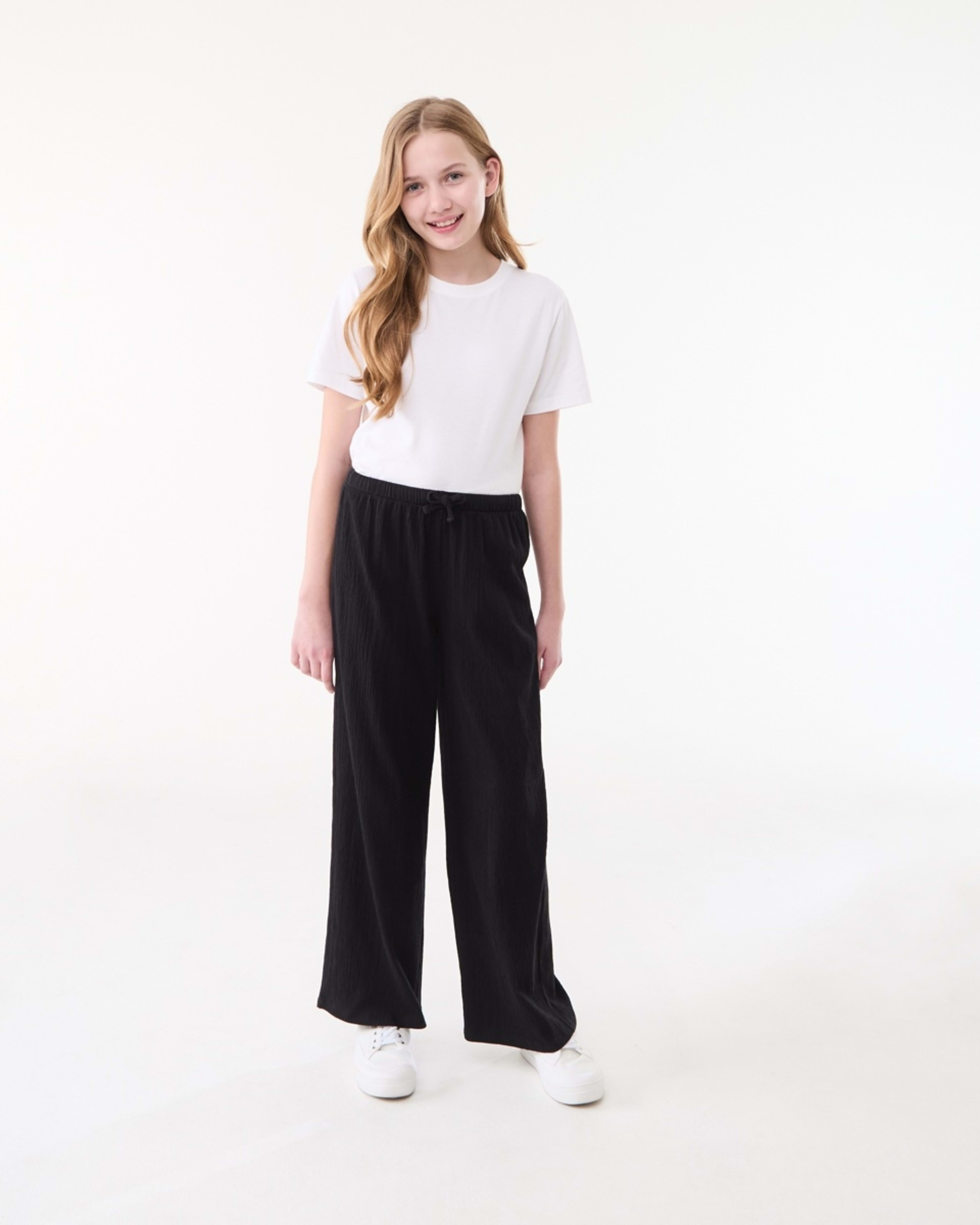 5 Crinkle Pants BLACK, 5 of 6