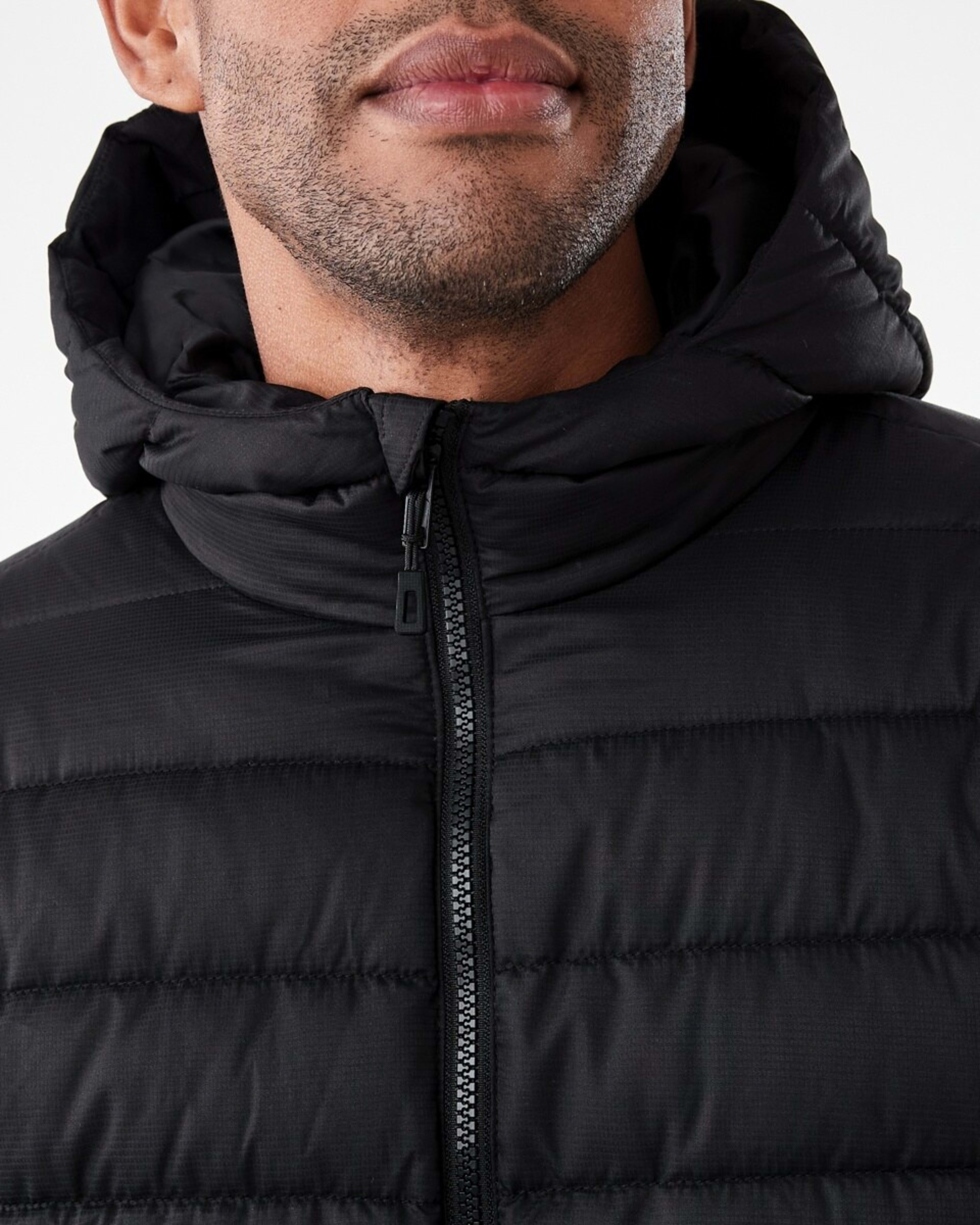 6 Active Mens Outdoor Puffer Jacket Black, 6 of 7