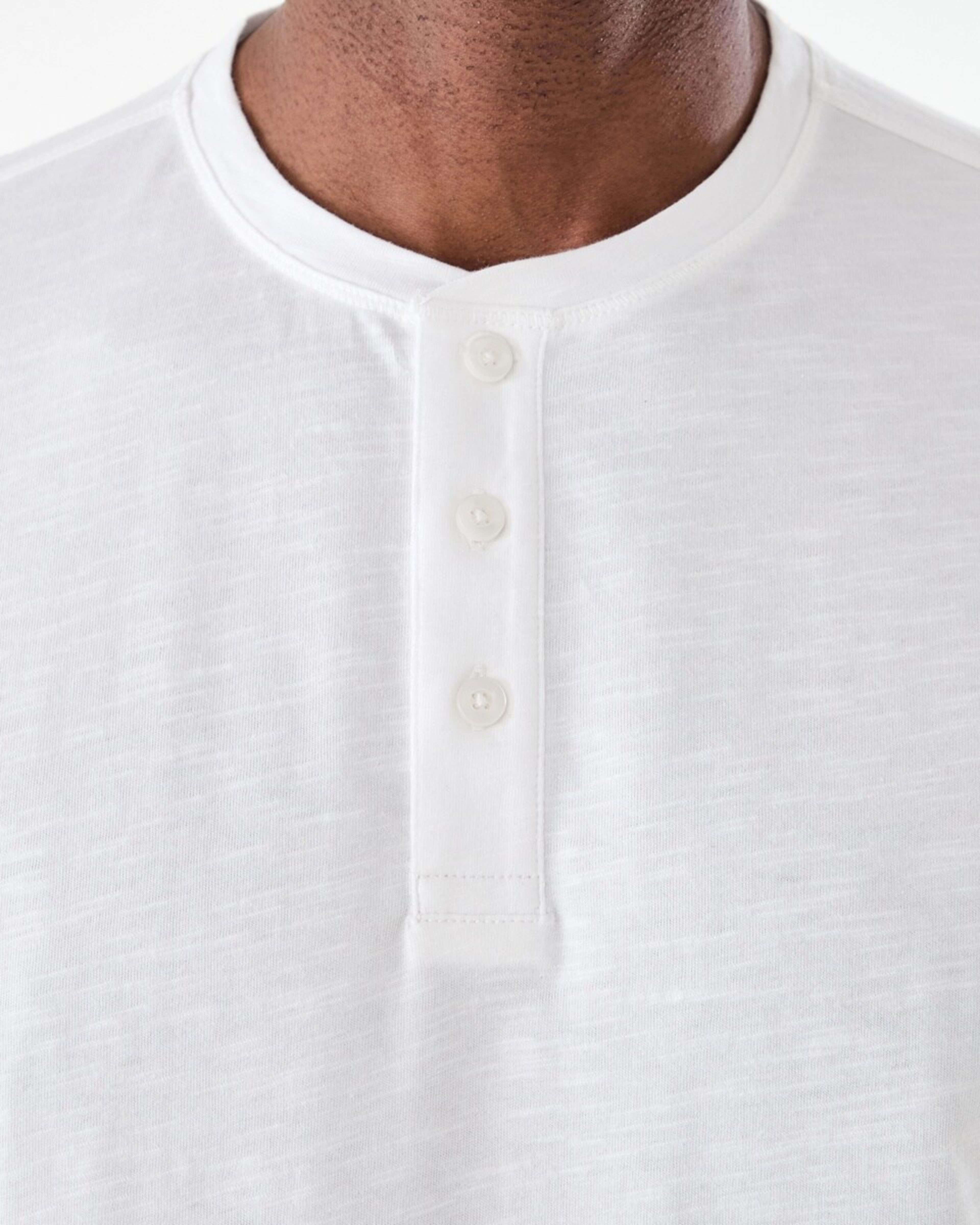6 Henley T-shirt SNOW WHITE, 6 of 6