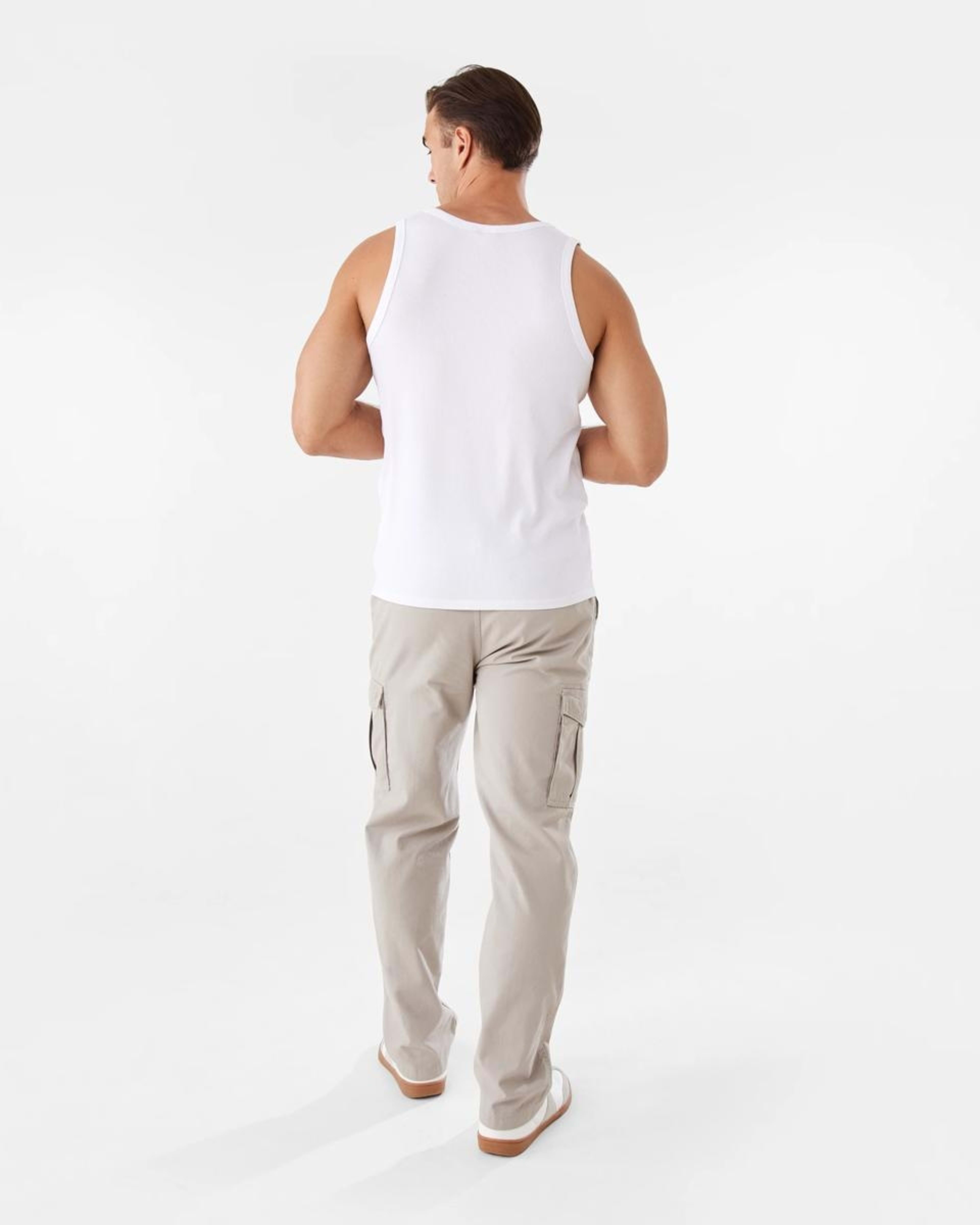 4 Rib Tank WHITE, 4 of 6