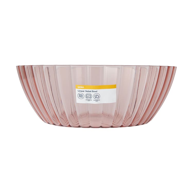 Linear Pink Salad Bowl Kmart