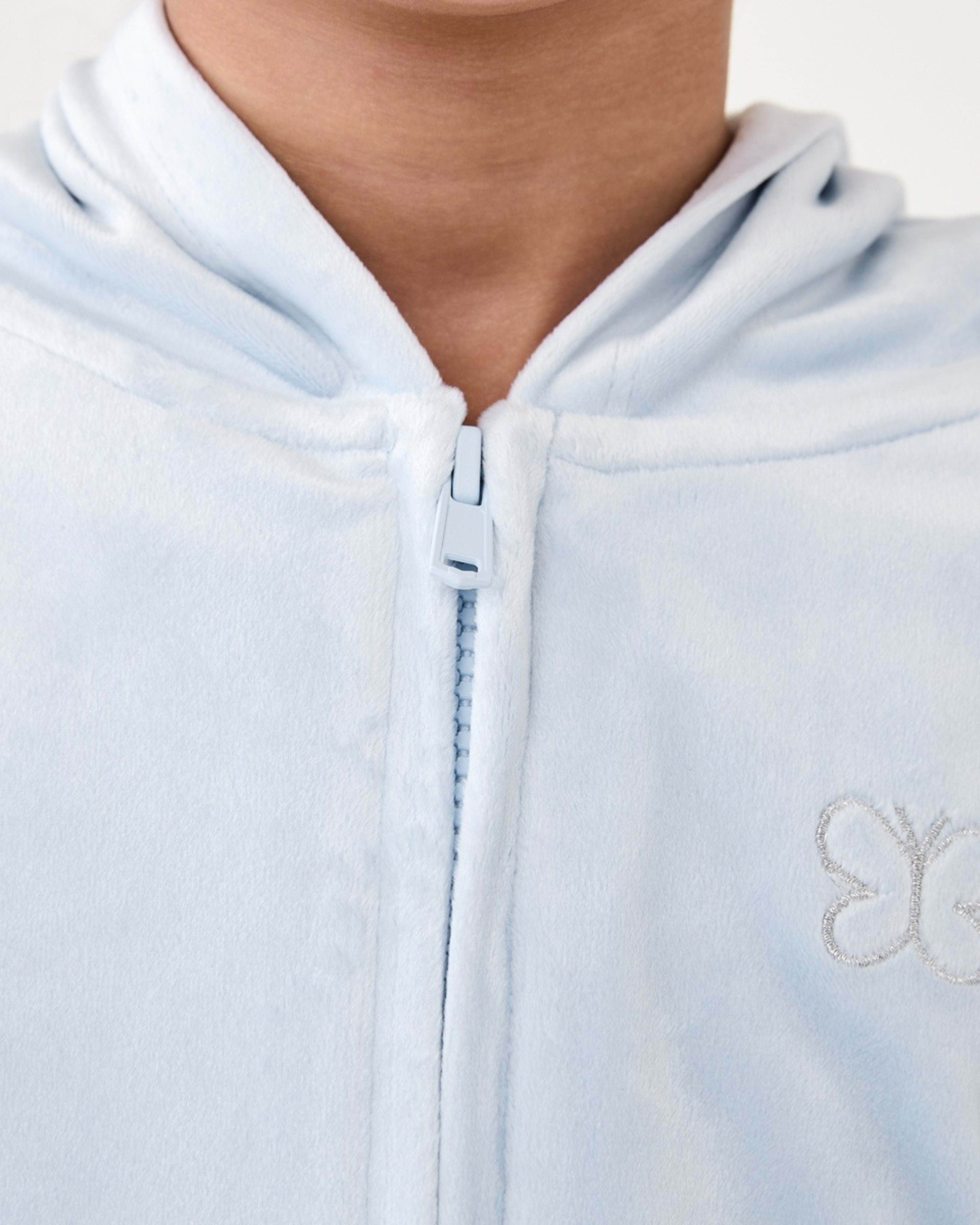 4 Velour Zip Through Sweatshirt Butterfly, 4 of 9