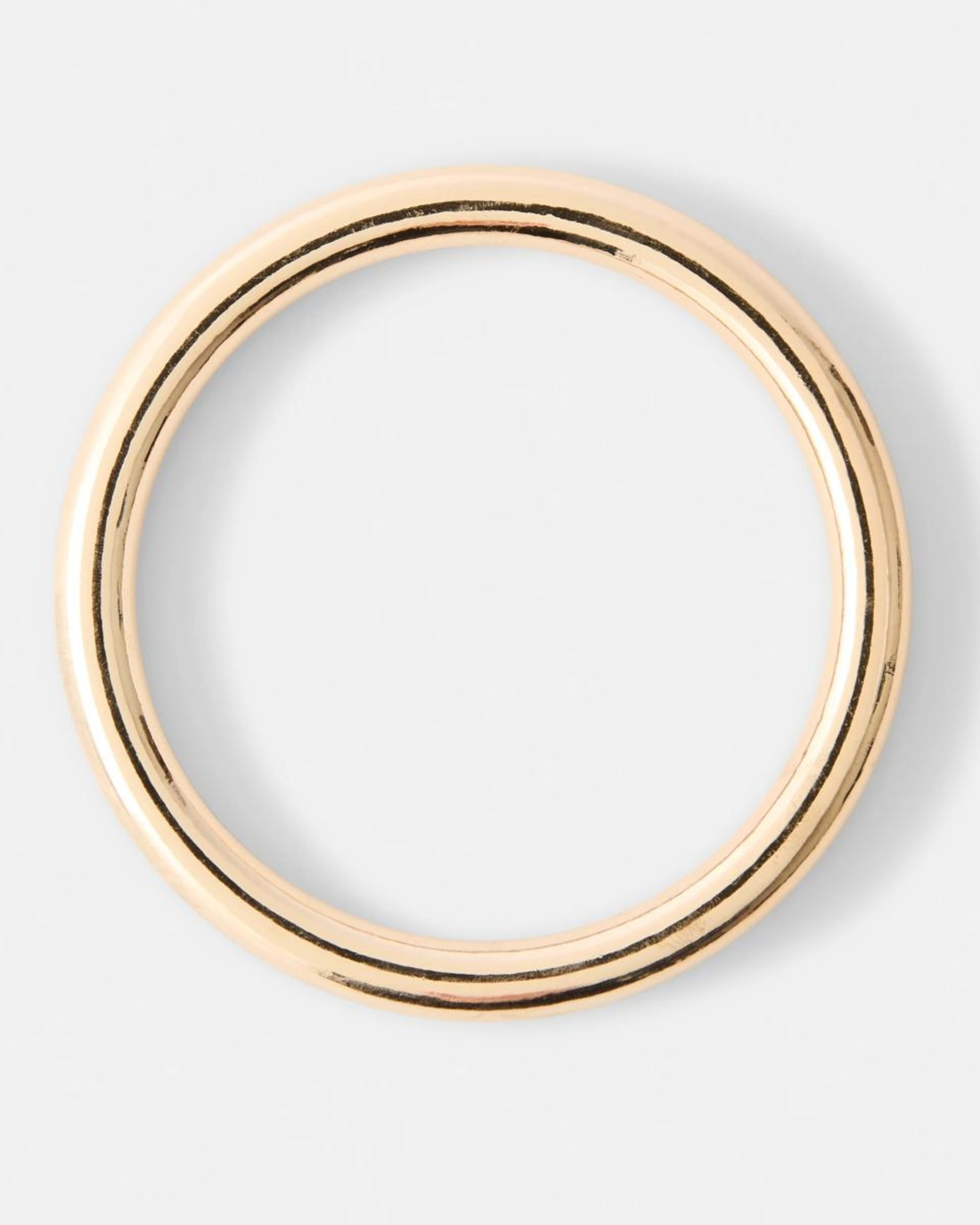 1 Smooth Bangle - Gold Tone Gold