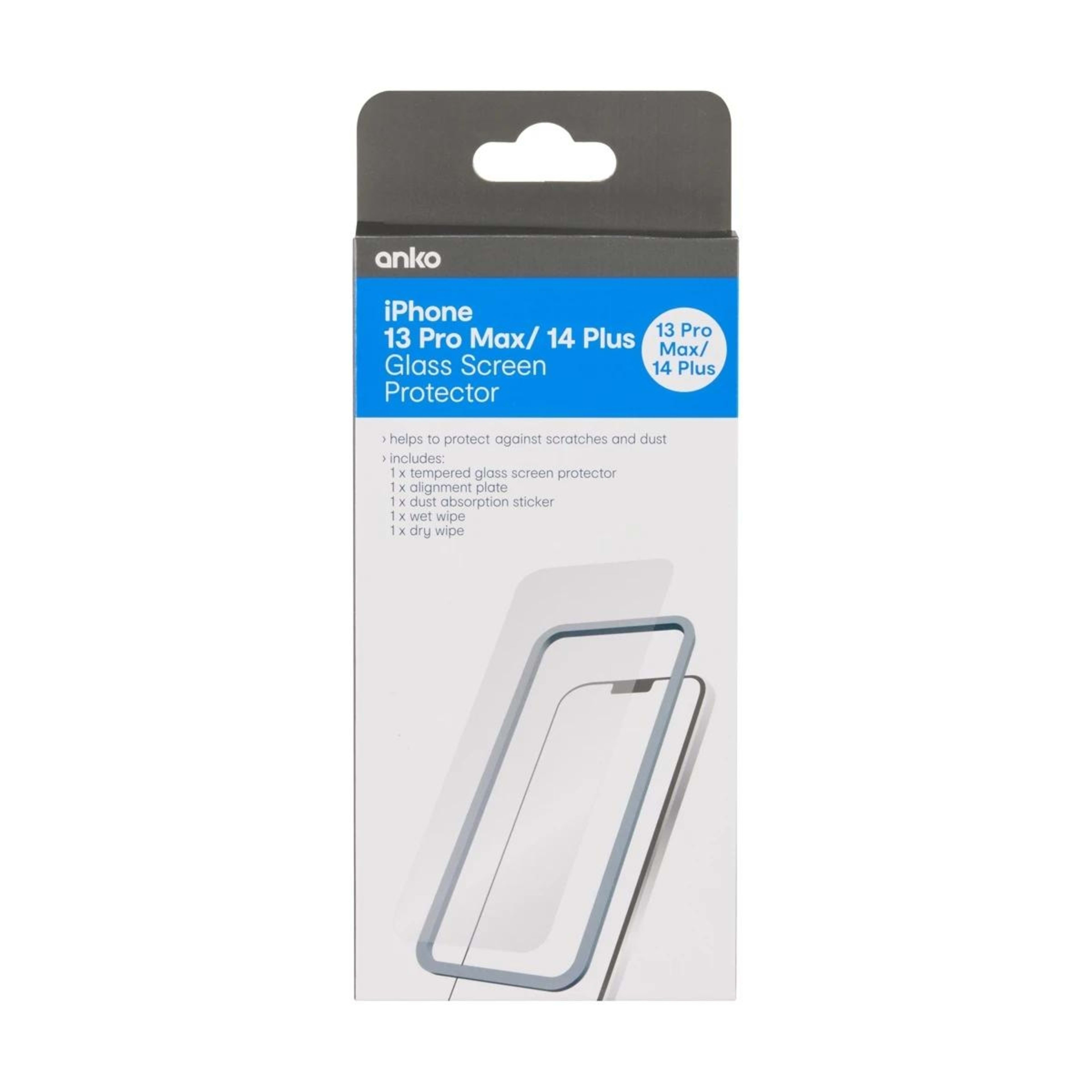 1 iPhone 13 Pro Max Glass Screen Protector - Clear, 1 of 5