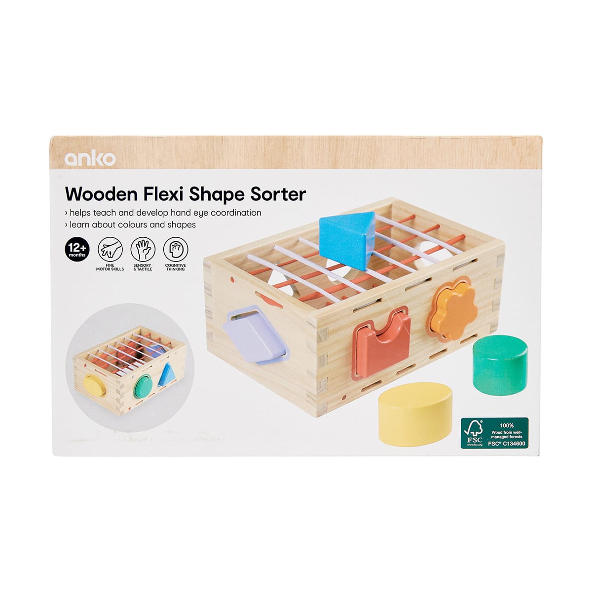 Wooden Flexi Shape Sorter Kmart