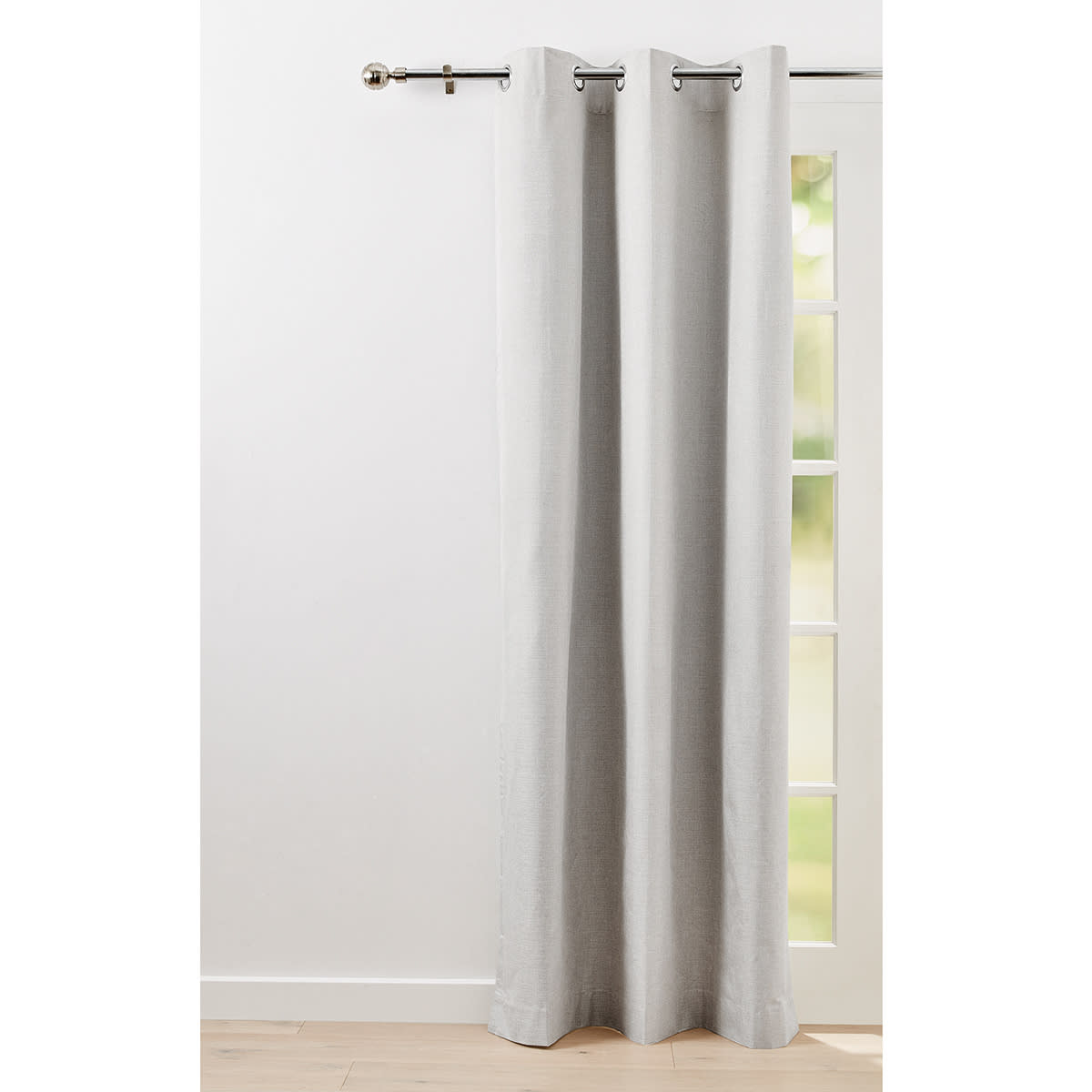 Monaco Eyelet Curtain Taupe Kmart