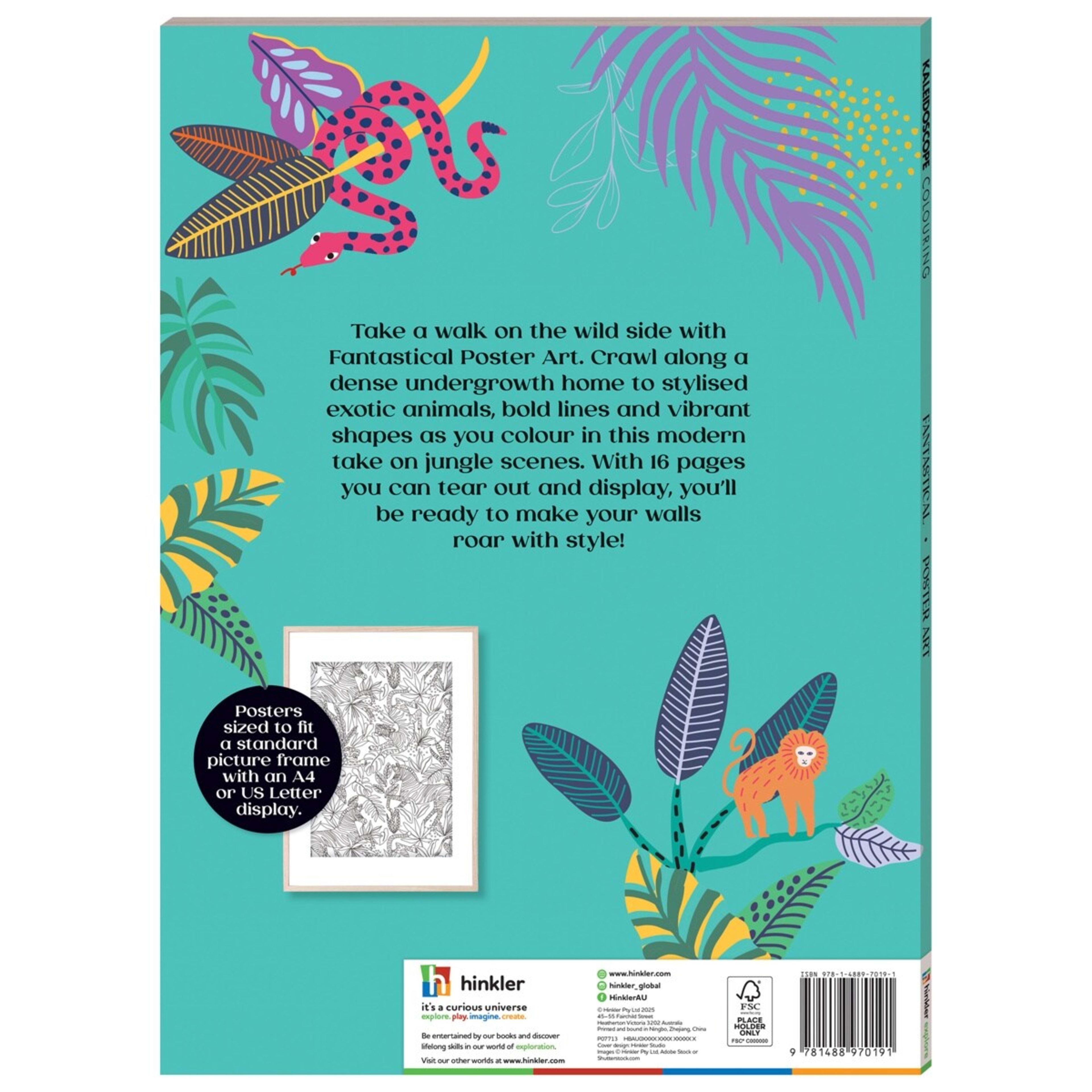 4 Kaleidoscope Colouring Fantastical Poster Art​ - Book, 4 of 4