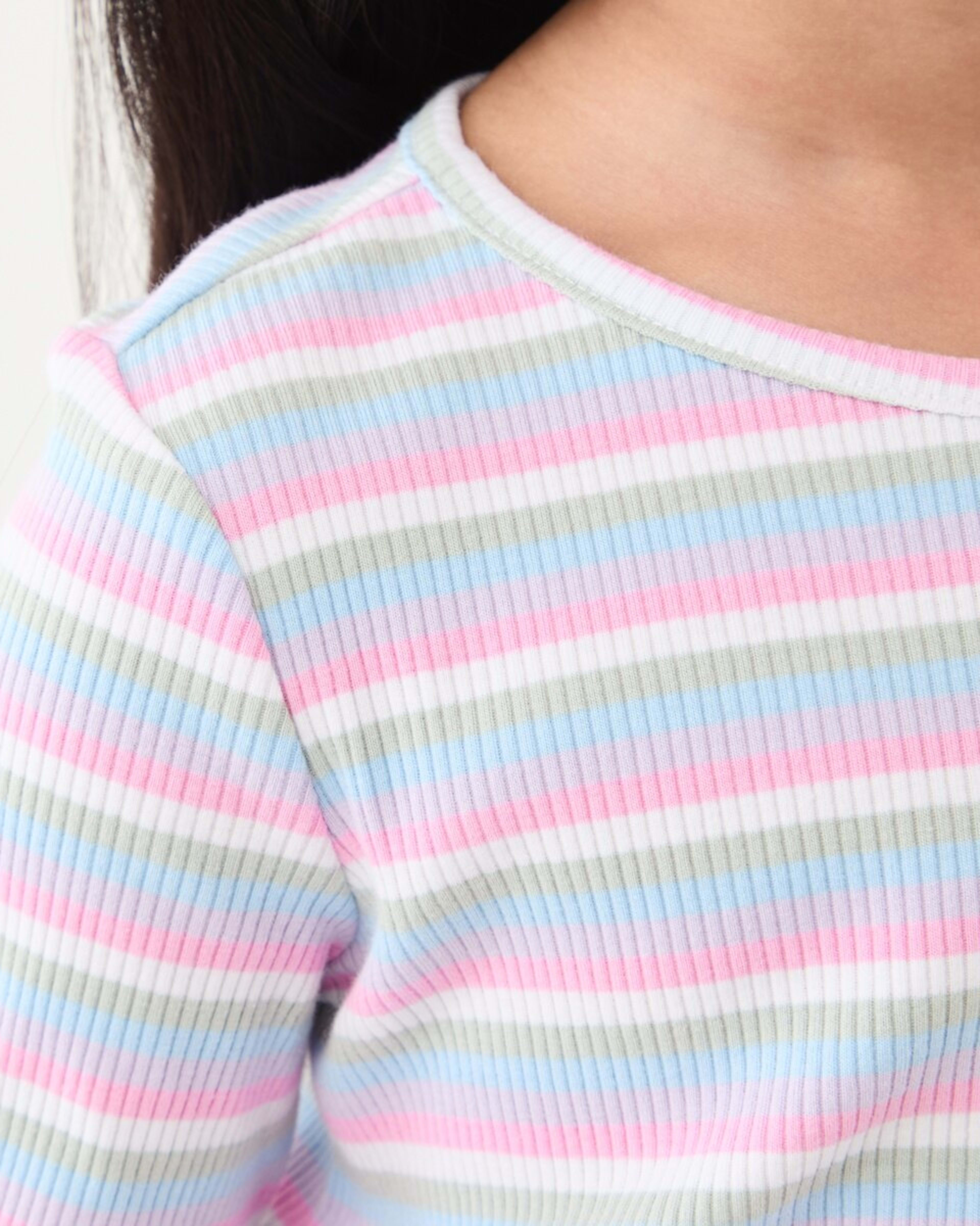 5 Long Sleeve Rib T-shirt Stripes, 5 of 9