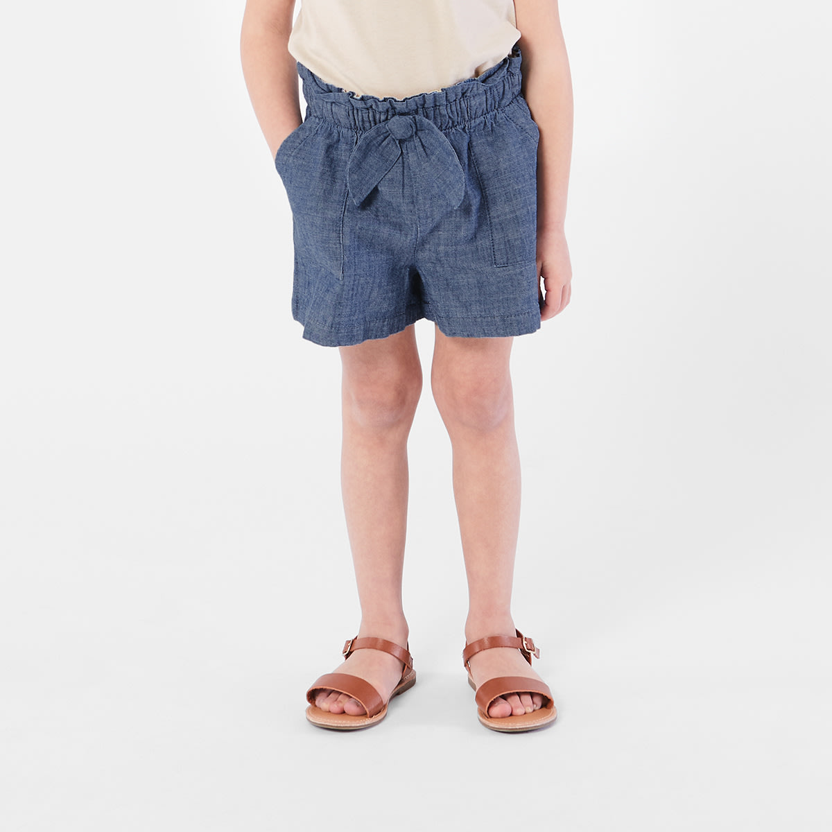 Bow Detail Denim Shorts - Kmart