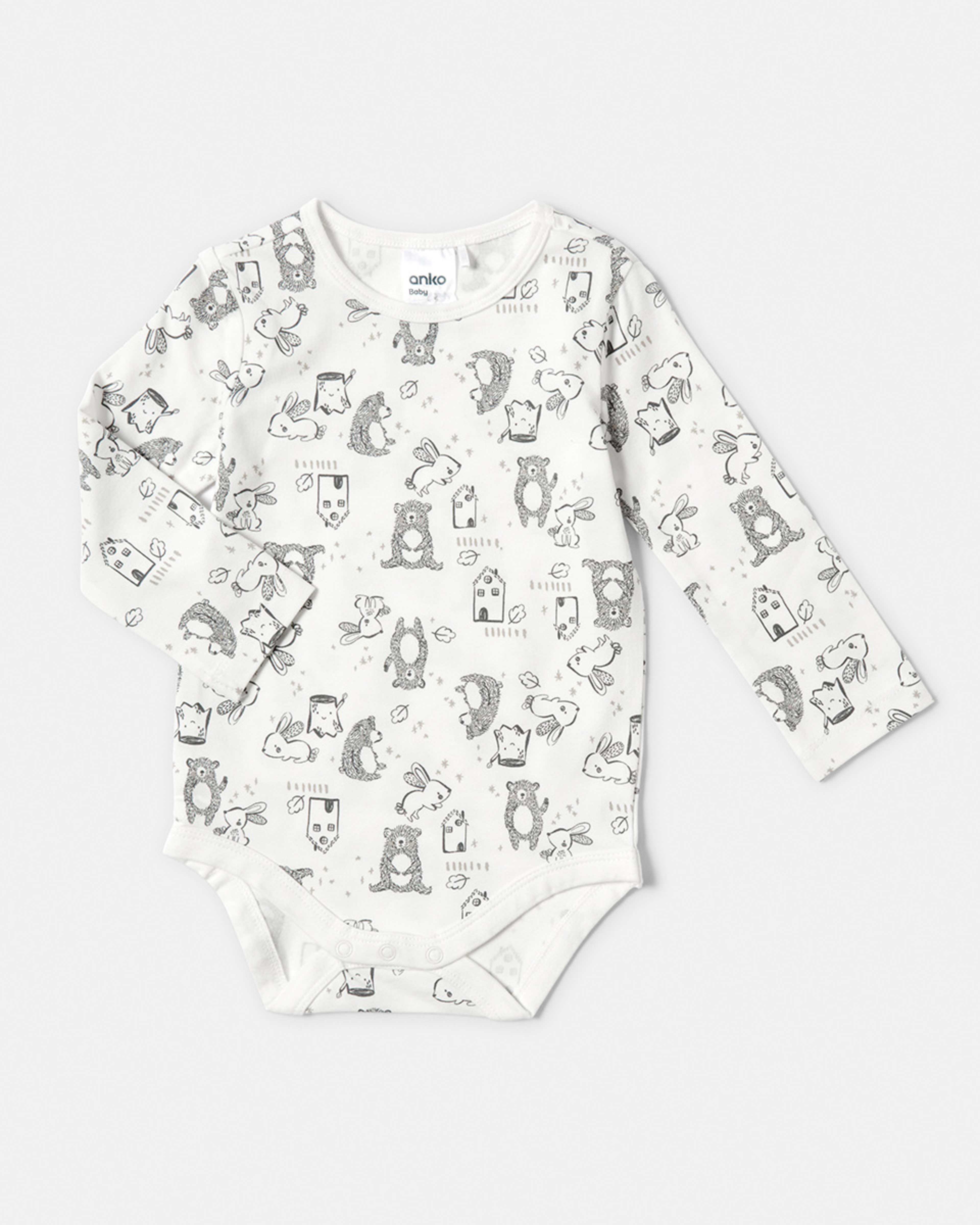 Baby 3 Pack Long Sleeve Bodysuits - Kmart