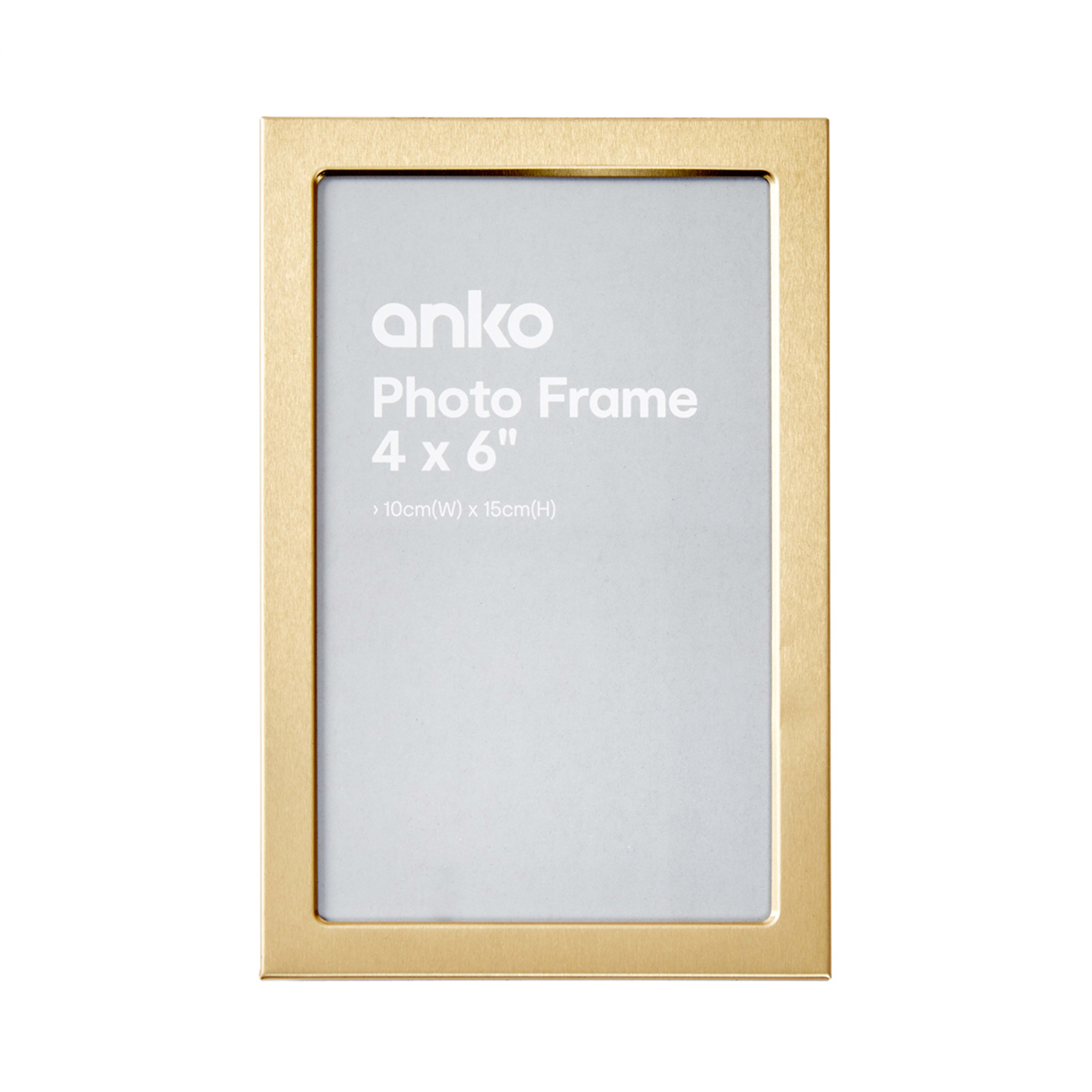 1 Photo Frame 6in. x 4in. - Matte Gold Look, 1 of 2