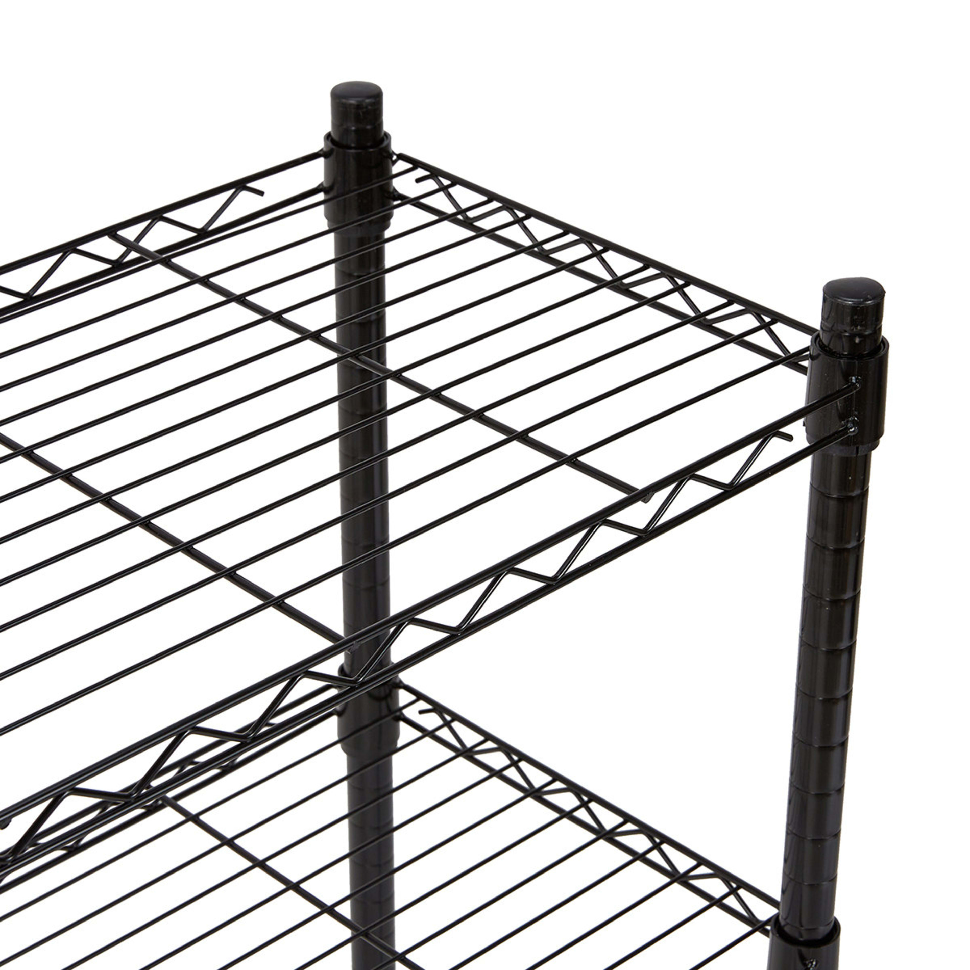 3 Tier Black Shelving Set Kmart