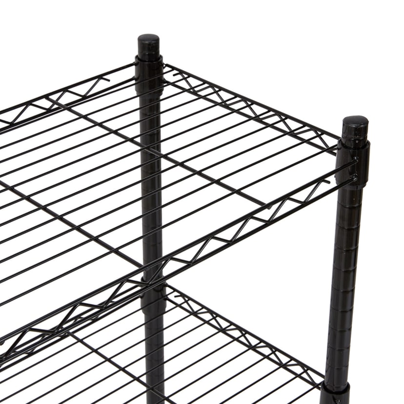 3 Tier Black Shelving Set Kmart