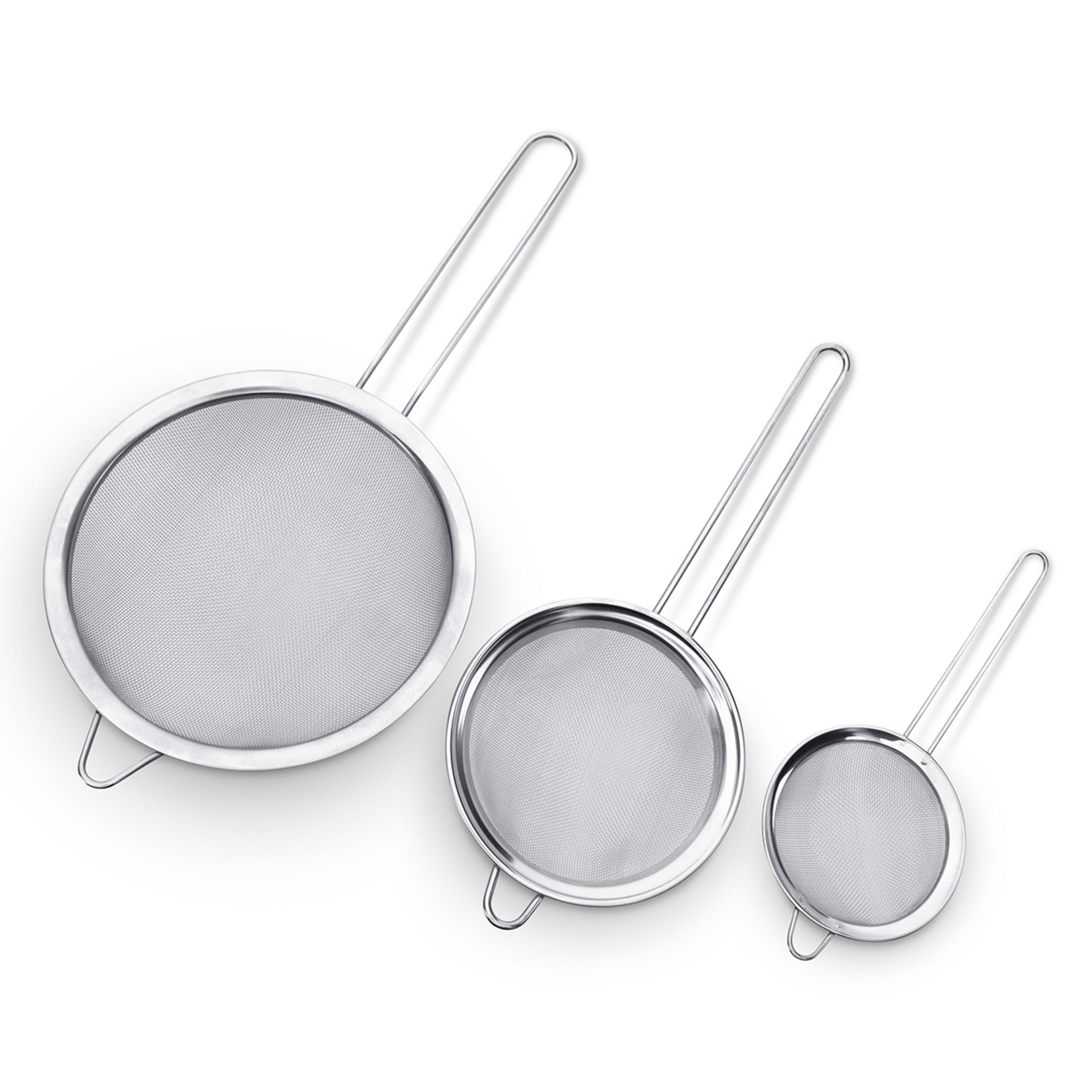 3 Metal Strainers Kmart