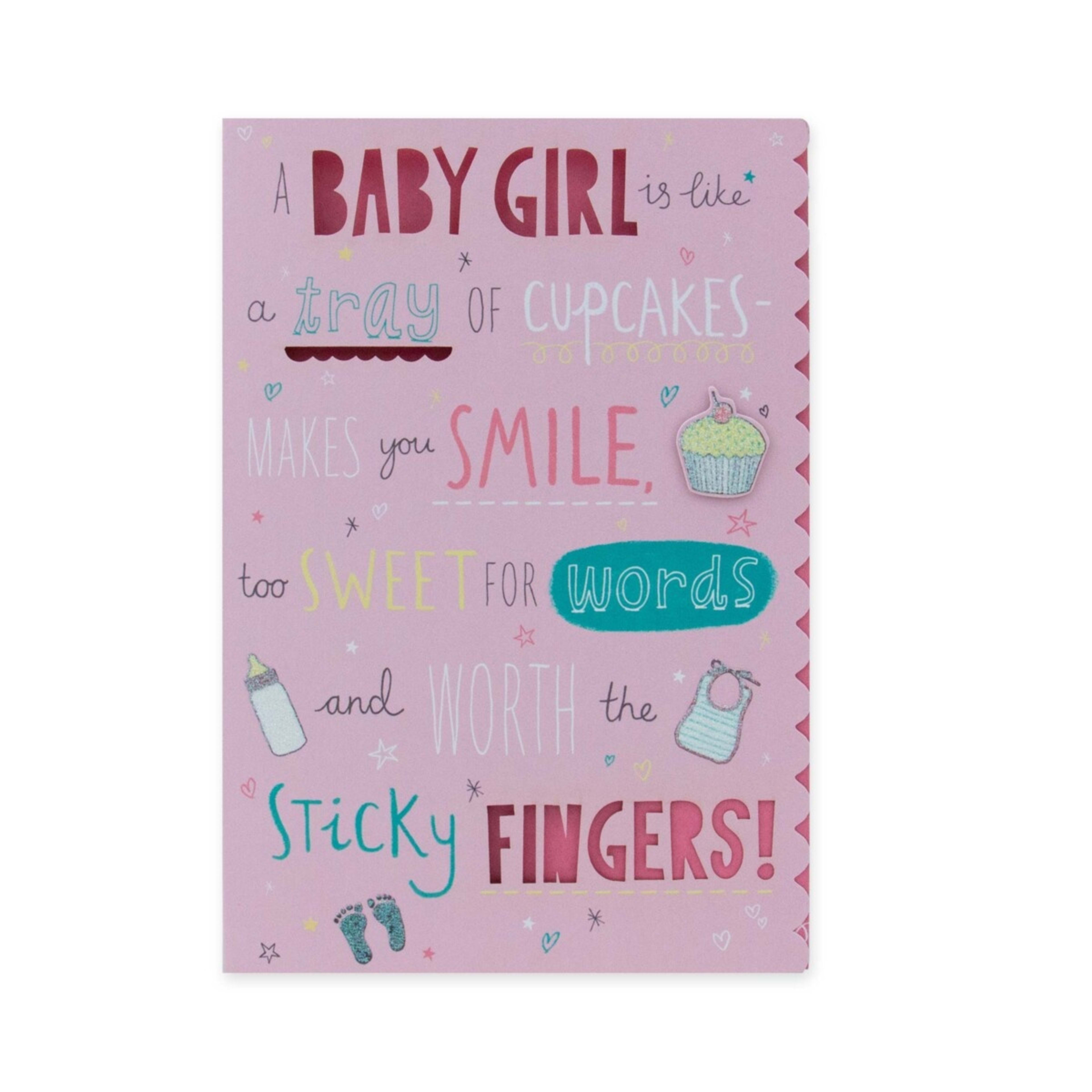 3 Connections from Hallmark Baby Girl Congratulations Card - Too Sweet, 3 of 3