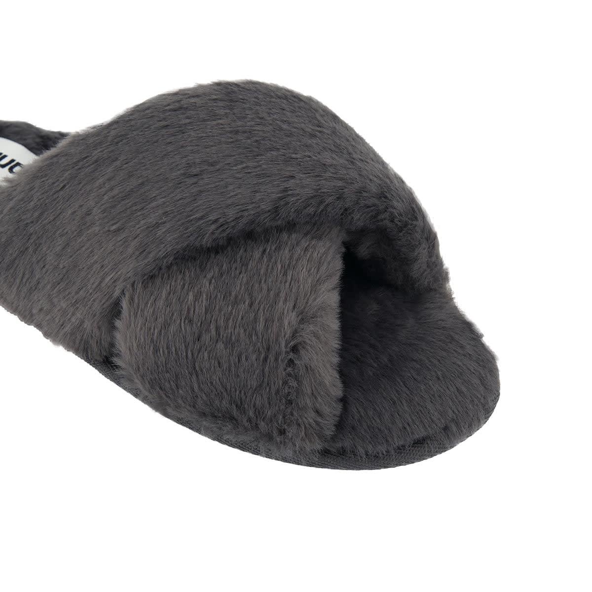 Crossover Furry Slippers - Kmart