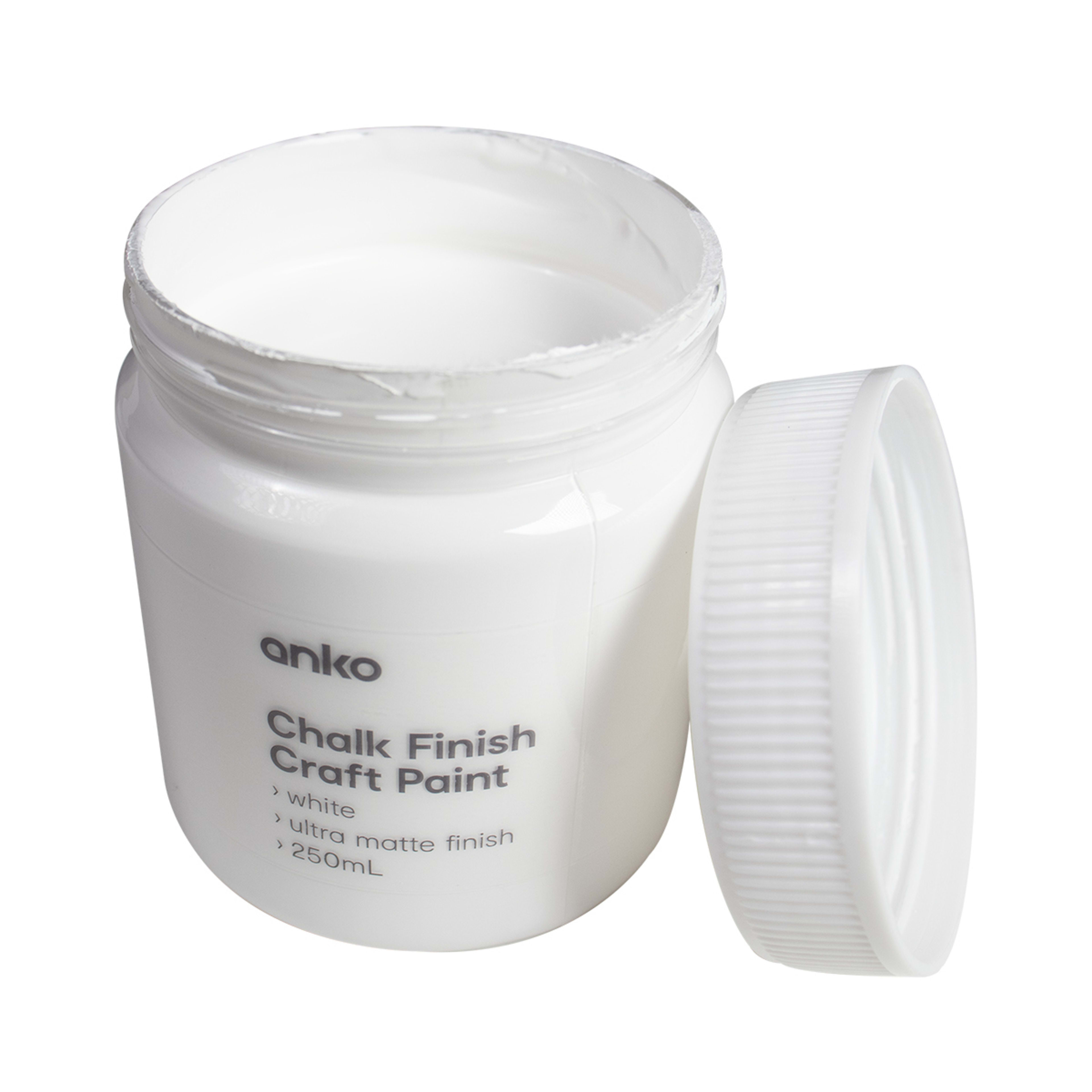 Chalk Finish Craft Paint White Kmart