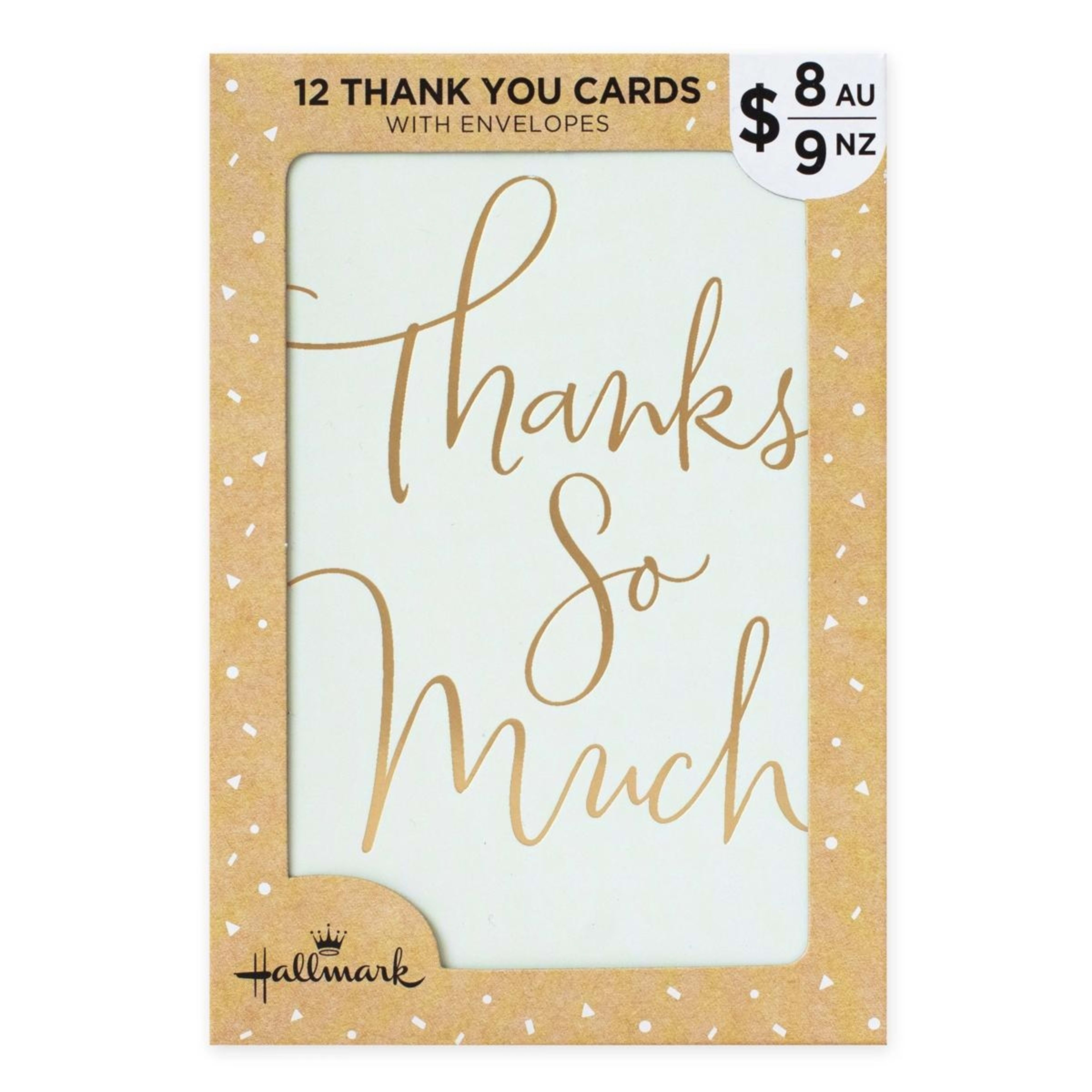 1 12 Pack Hallmark Thank You Cards - Classic and Floral Thank You, 1 of 4