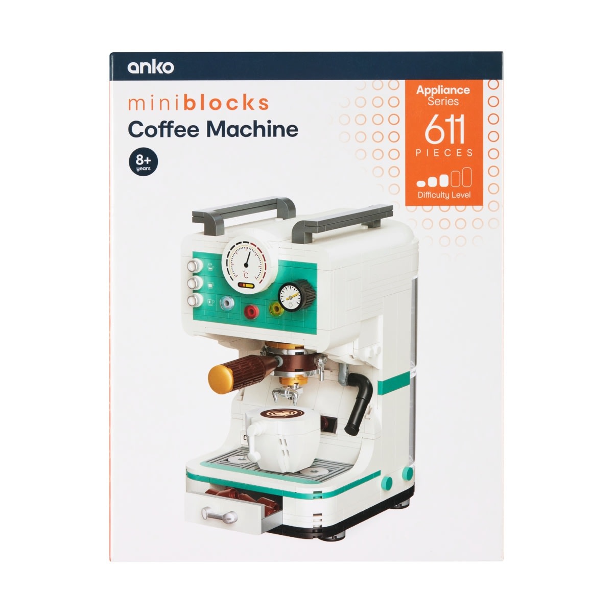 611 Pieces Mini Blocks Appliance Series Coffee Machine Kmart